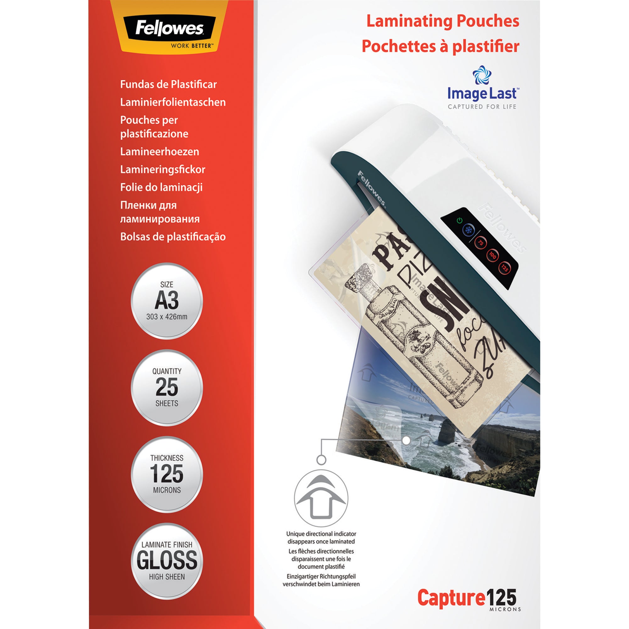 Fellowes Laminierfolie ImageLastT Capture 125, DIN A3