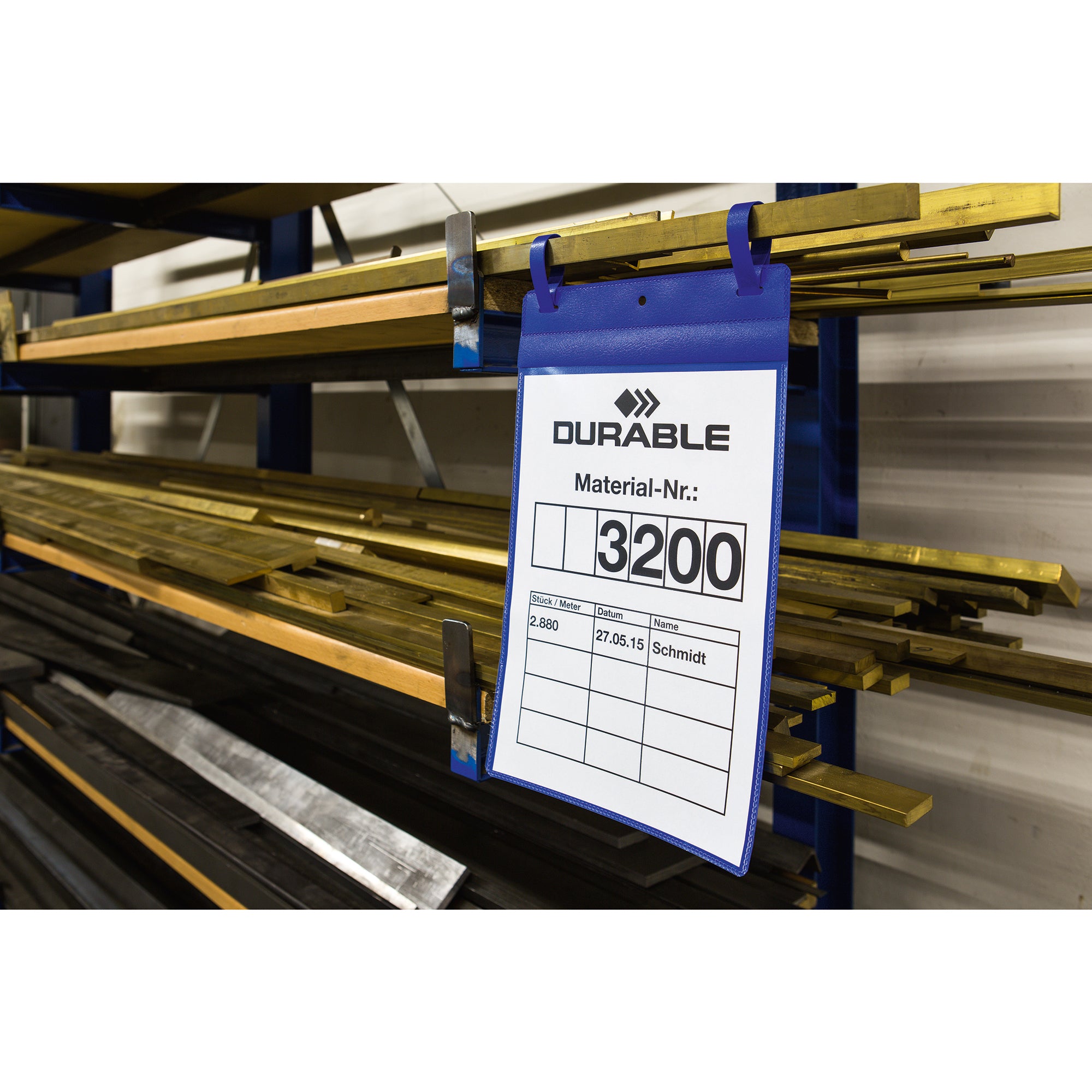 Durable Logistiktasche Lasche A4 hoch d.bl 50 St., DIN A4