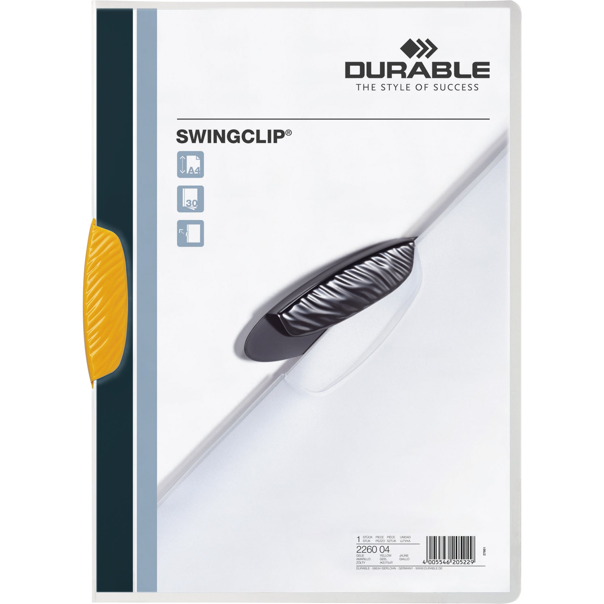Durable Klemmmappe SWINGCLIP®, DIN A4