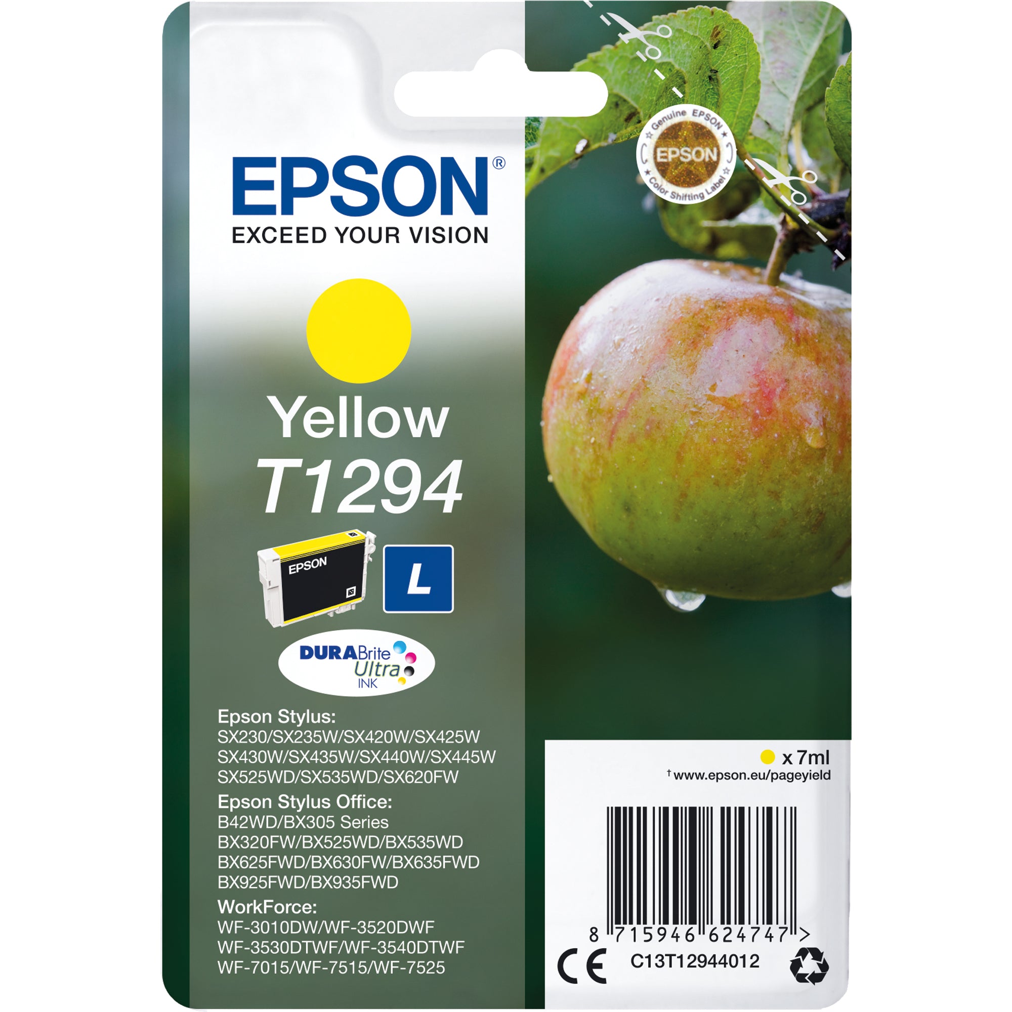 Epson Tintenpatrone, gelb