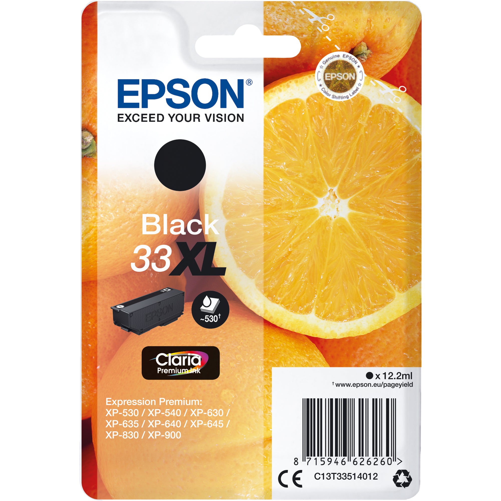 Epson Tintenpatrone, schwarz