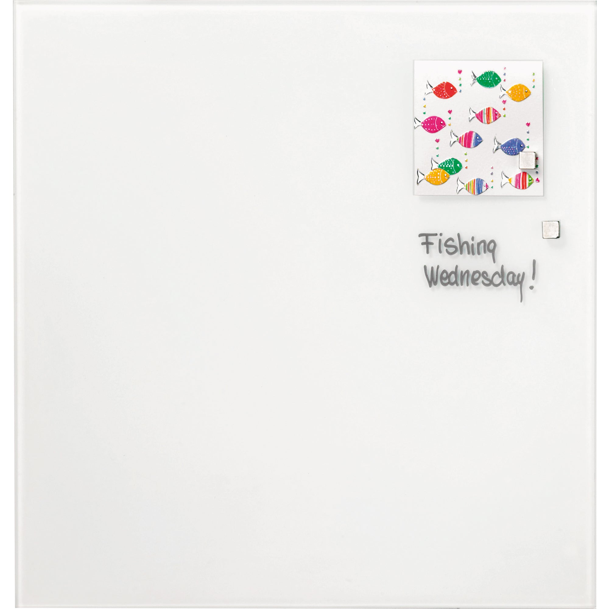 Franken Glastafel 120x120cm weiß