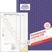 Avery Kassenabrechnung 1758