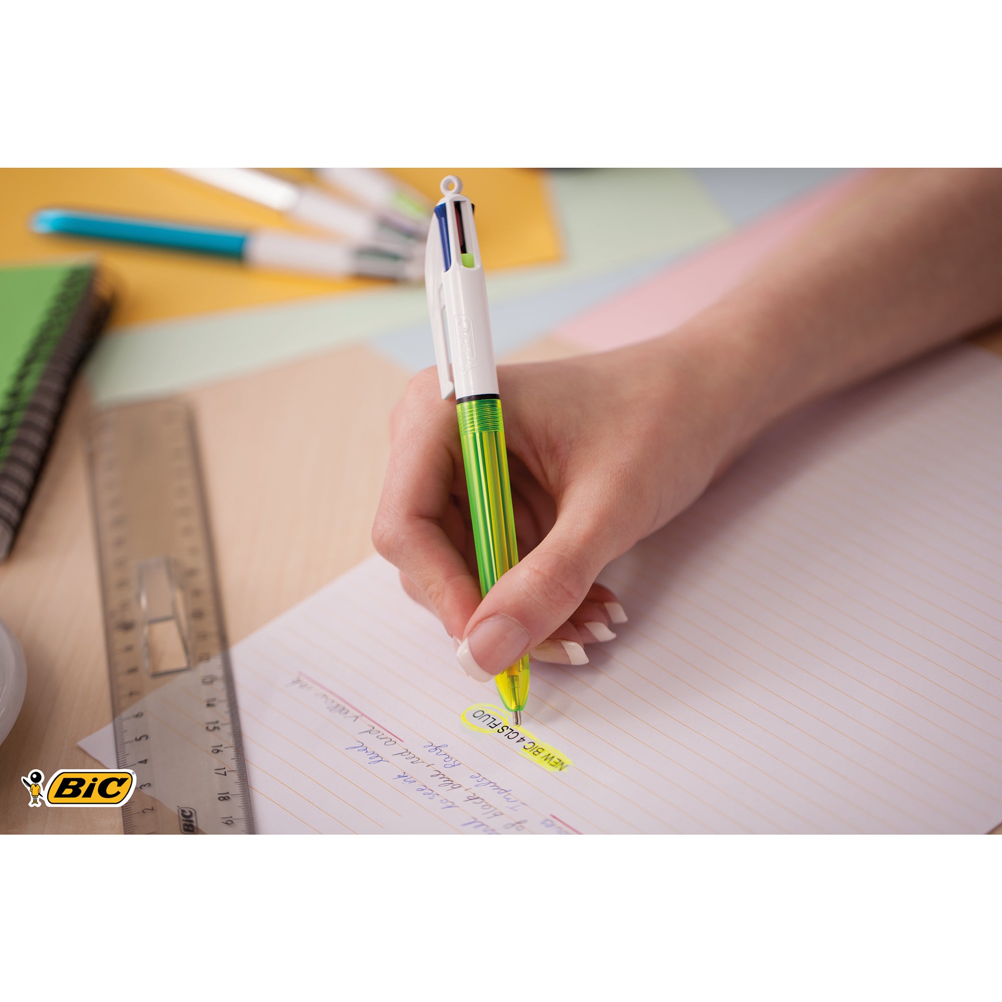 Bic Mehrfarbkugelschreiber 4 Colours® Fluo
