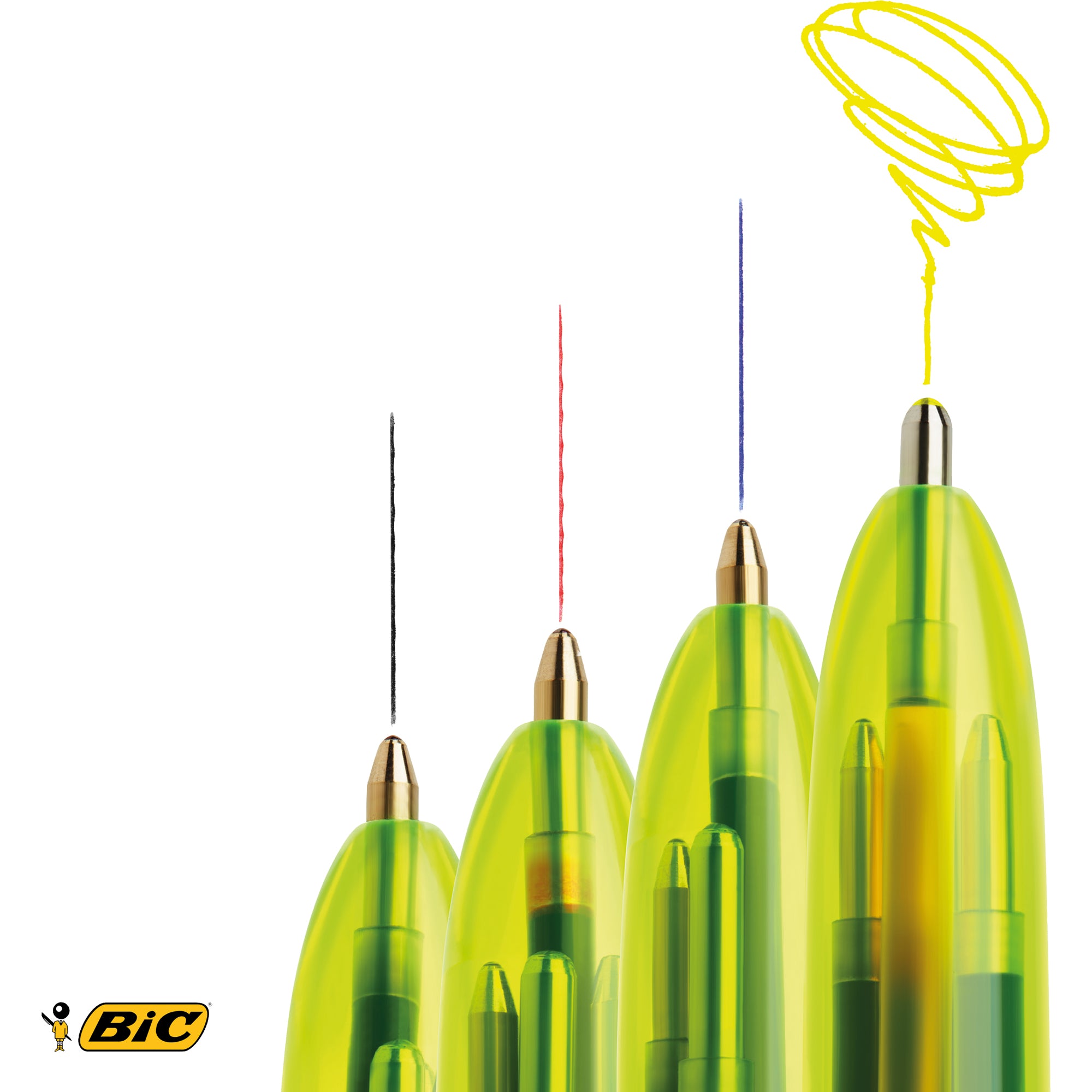 Bic Mehrfarbkugelschreiber 4 Colours® Fluo