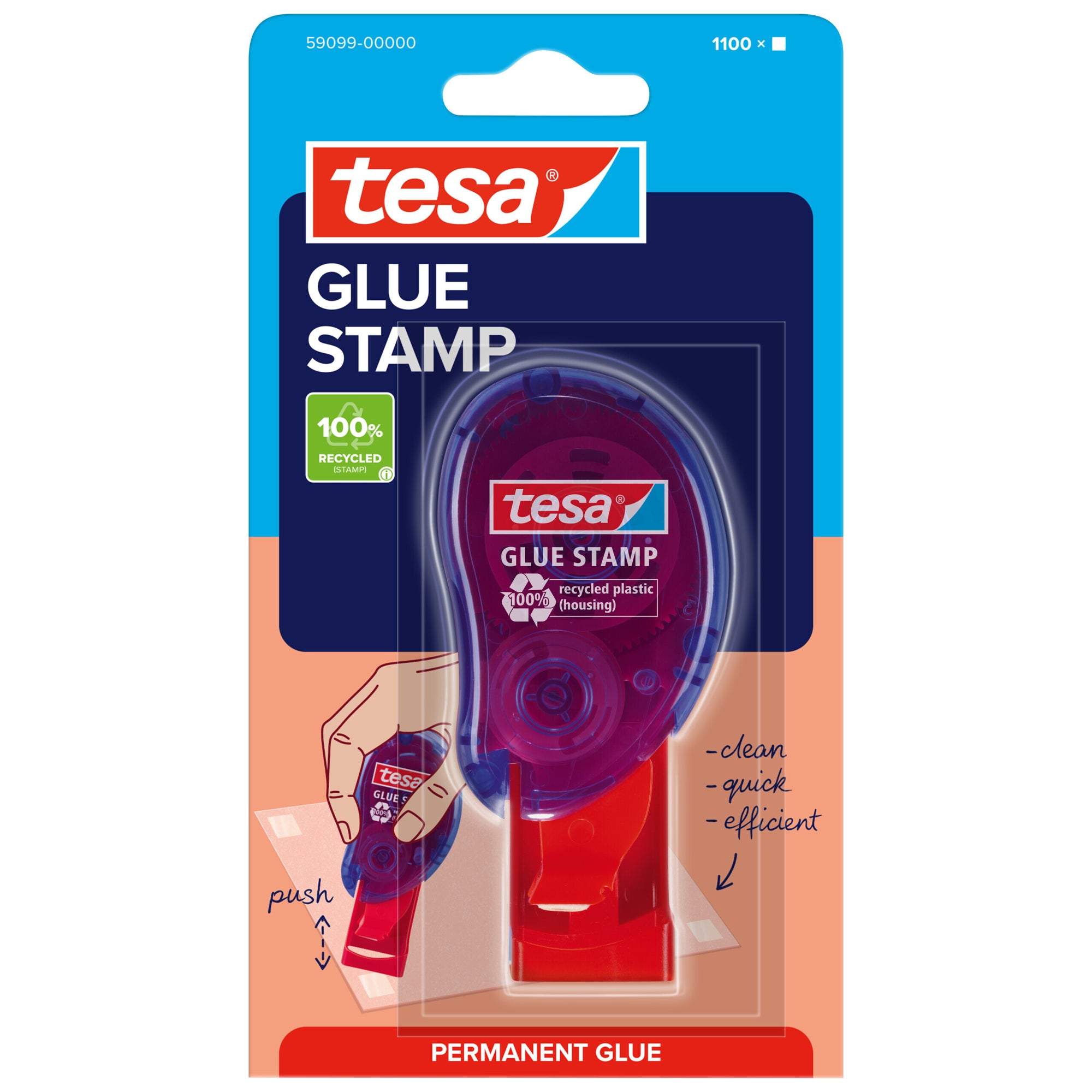 tesa Klebestempel