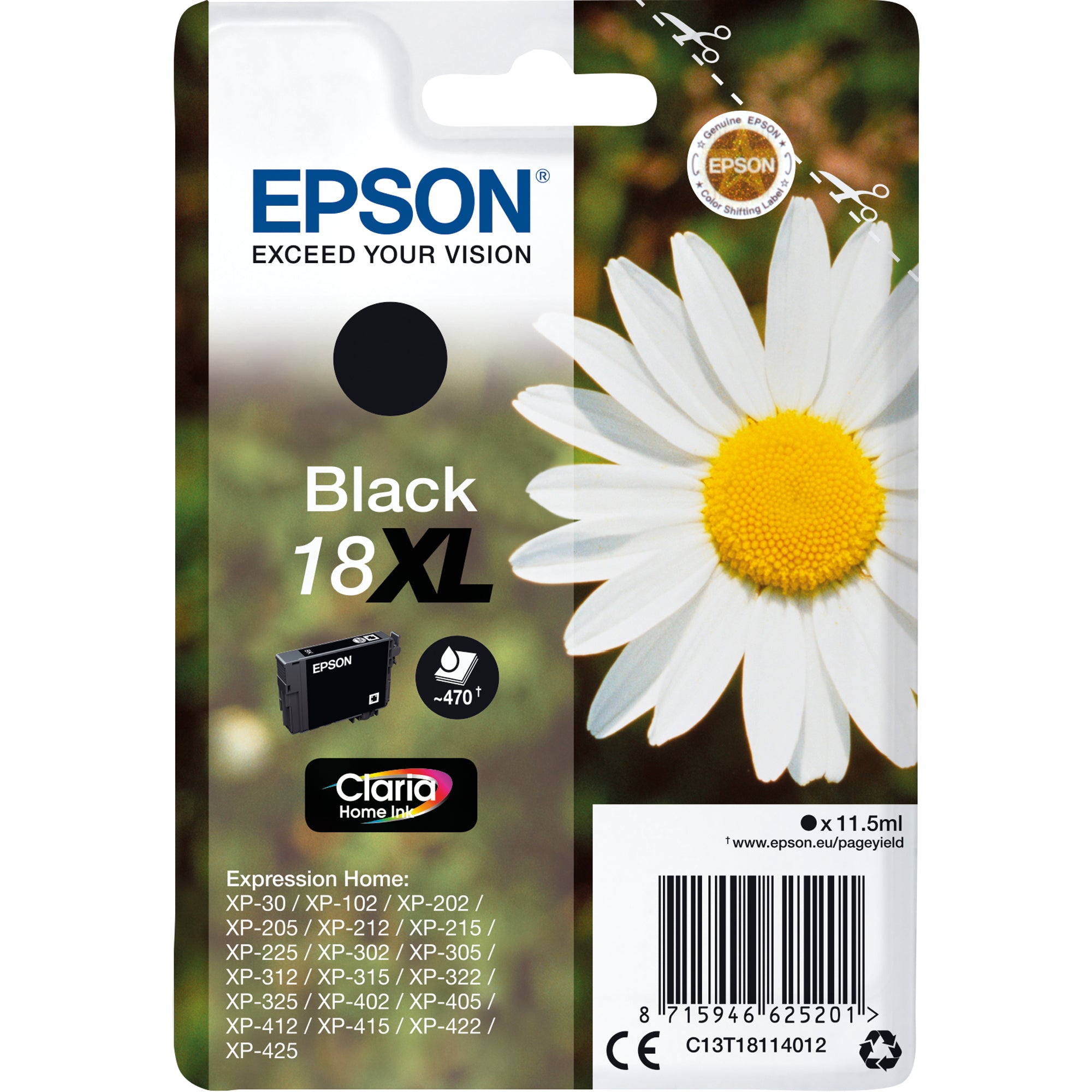 Epson Tintenpatrone, schwarz