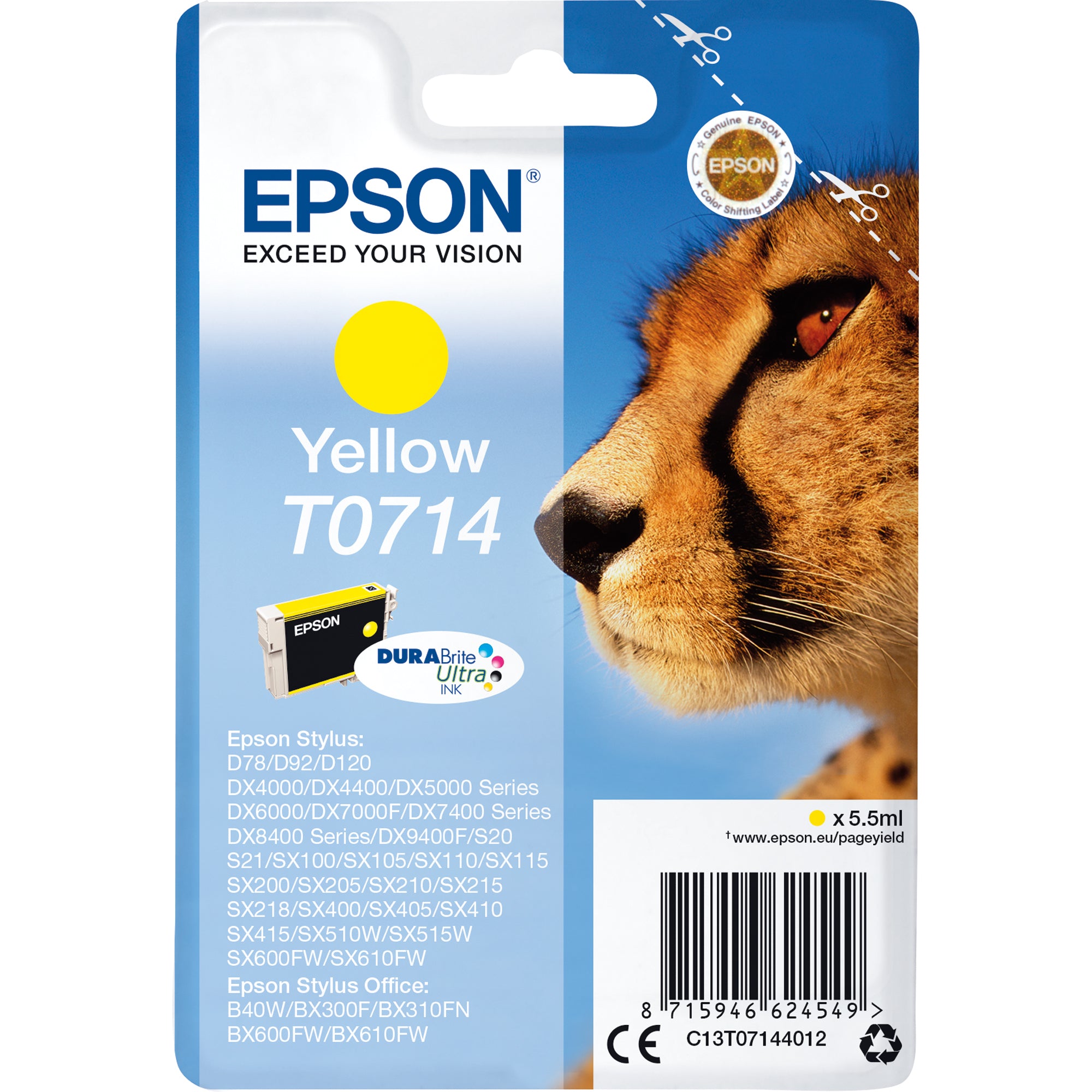 Epson Tintenpatrone, gelb