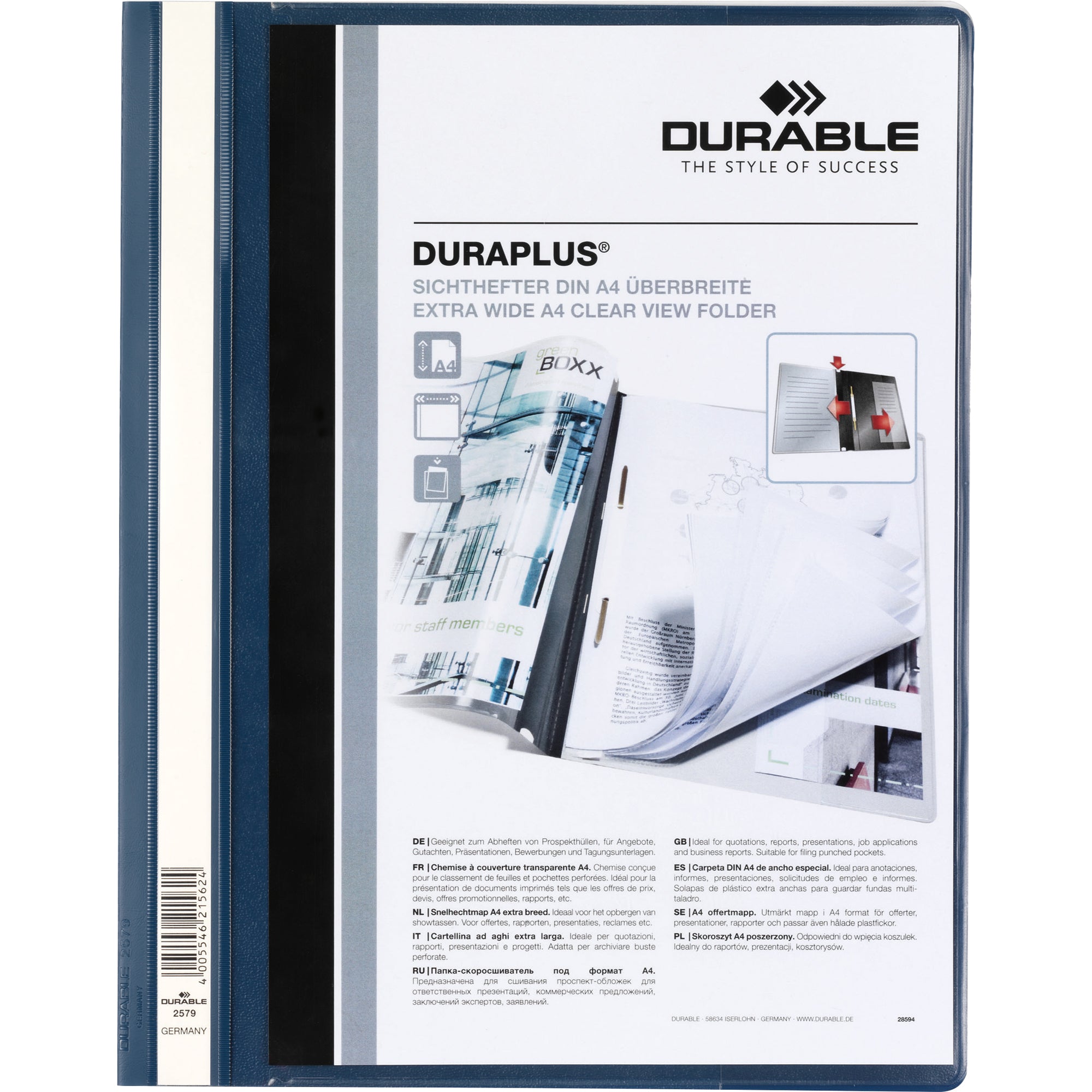 Durable Angebotshefter DURAPLUS®, DIN A4, Überbreite