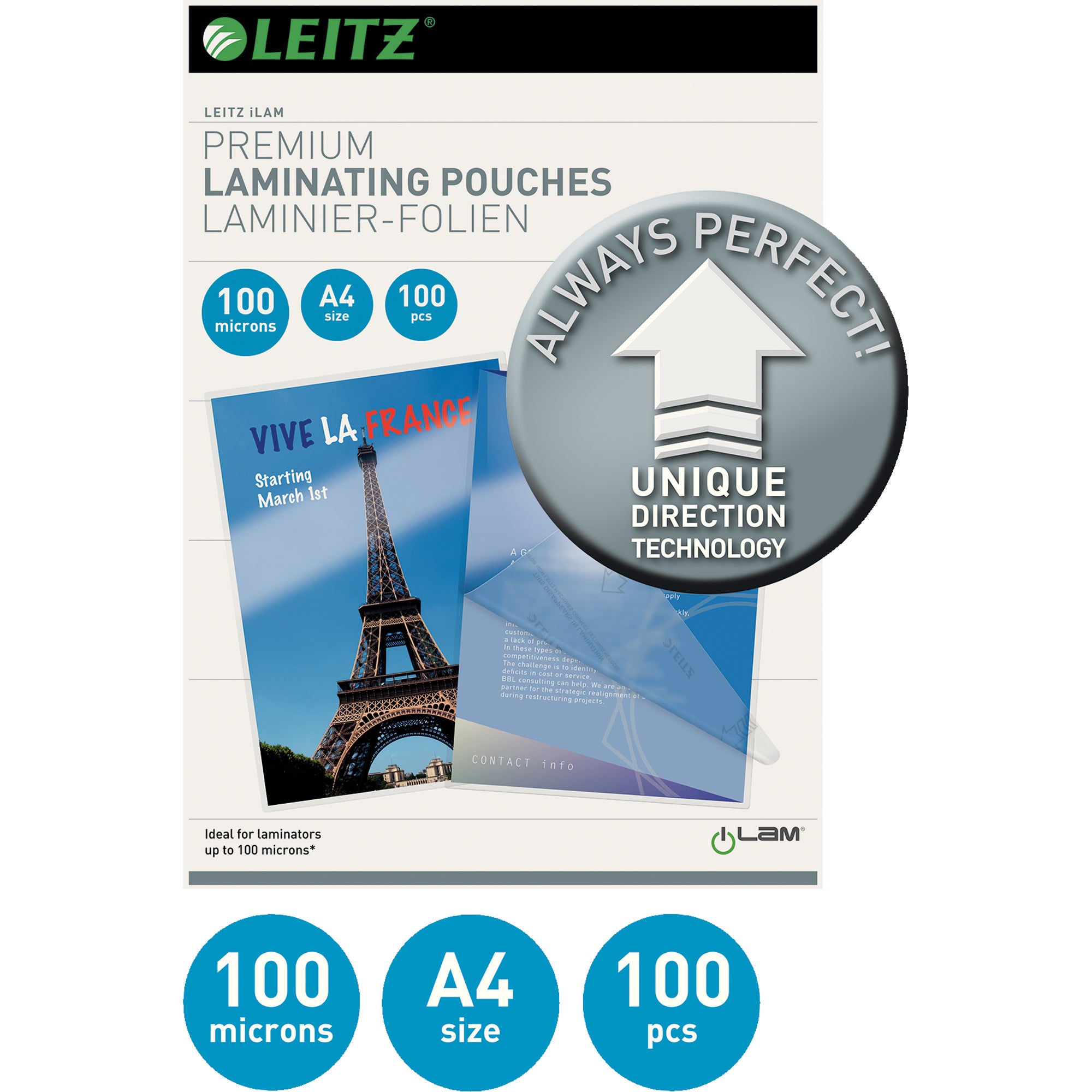 Leitz Laminierfolie iLAM, DIN A4