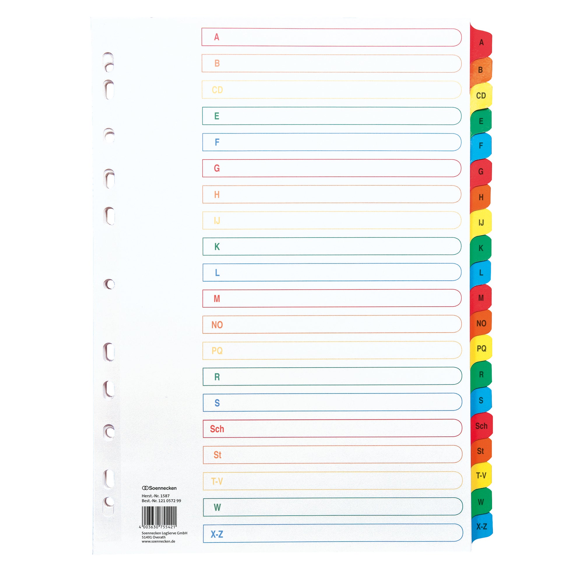 Soennecken A-Z Register, DIN A4