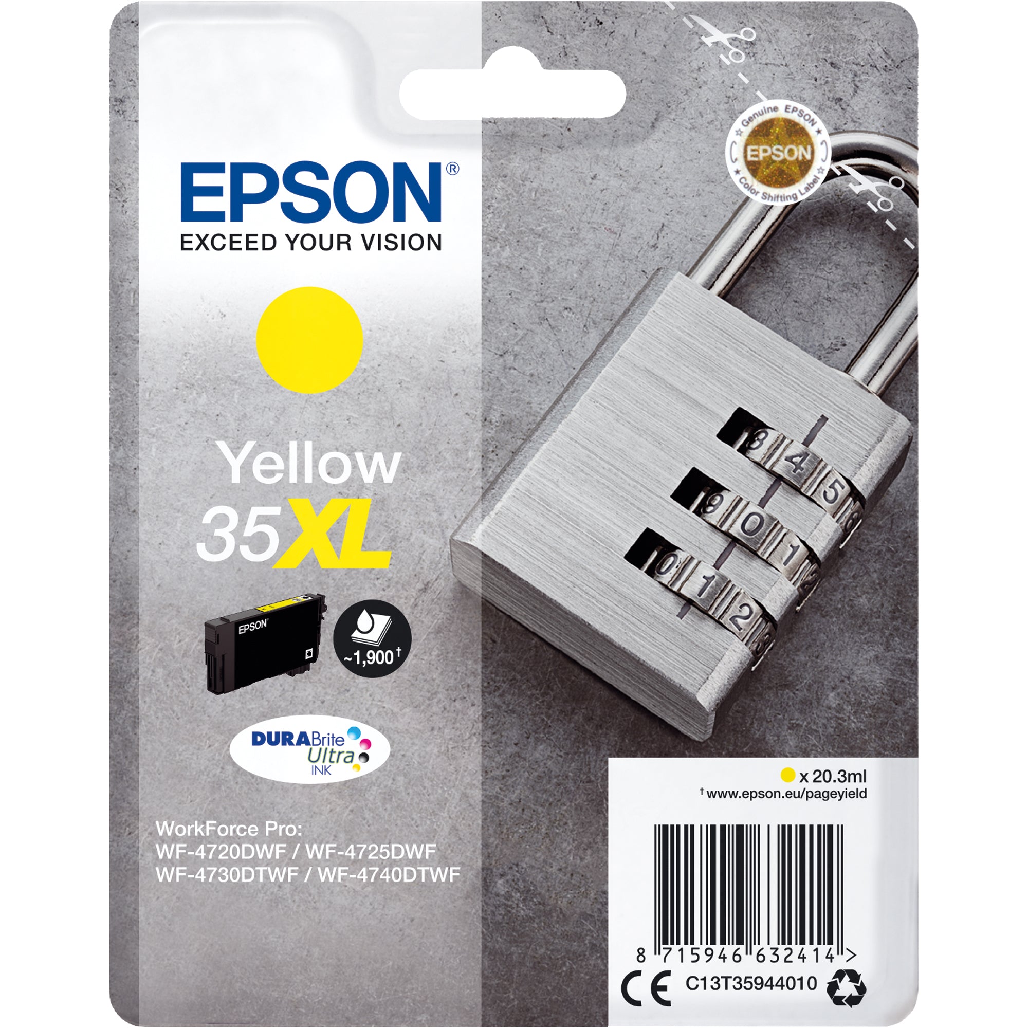 Epson Tintenpatrone, gelb