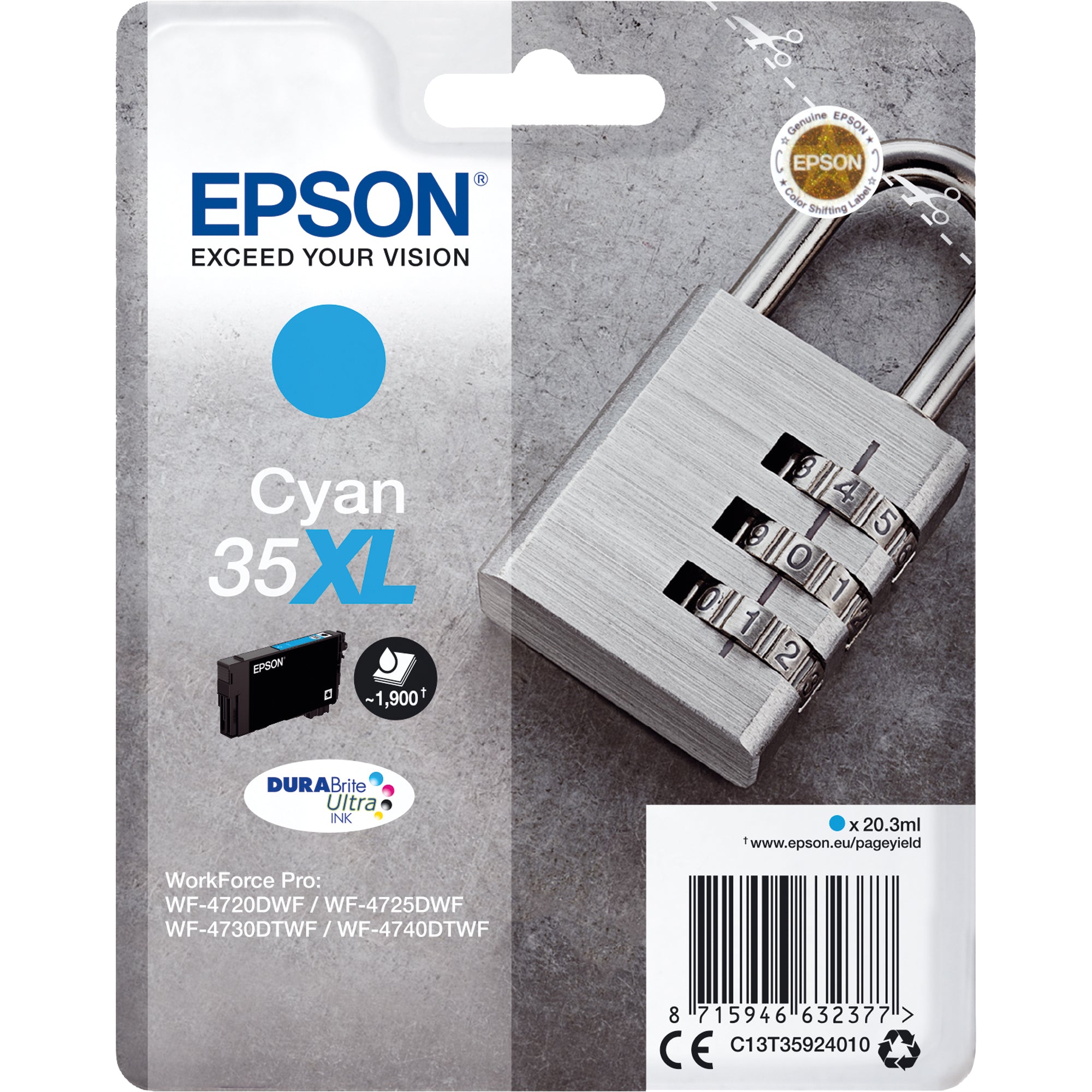 Epson Tintenpatrone, cyan
