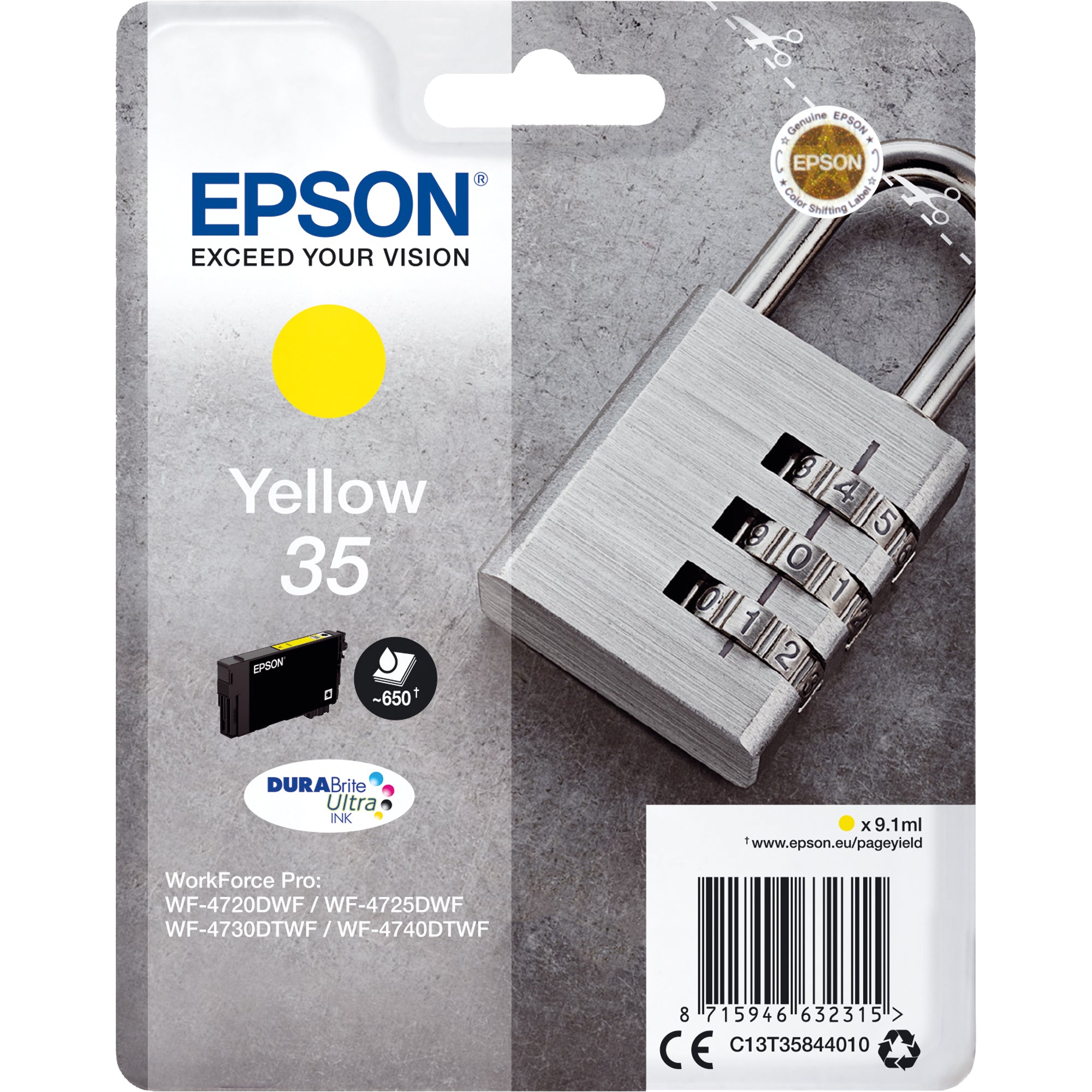 Epson Tintenpatrone, gelb