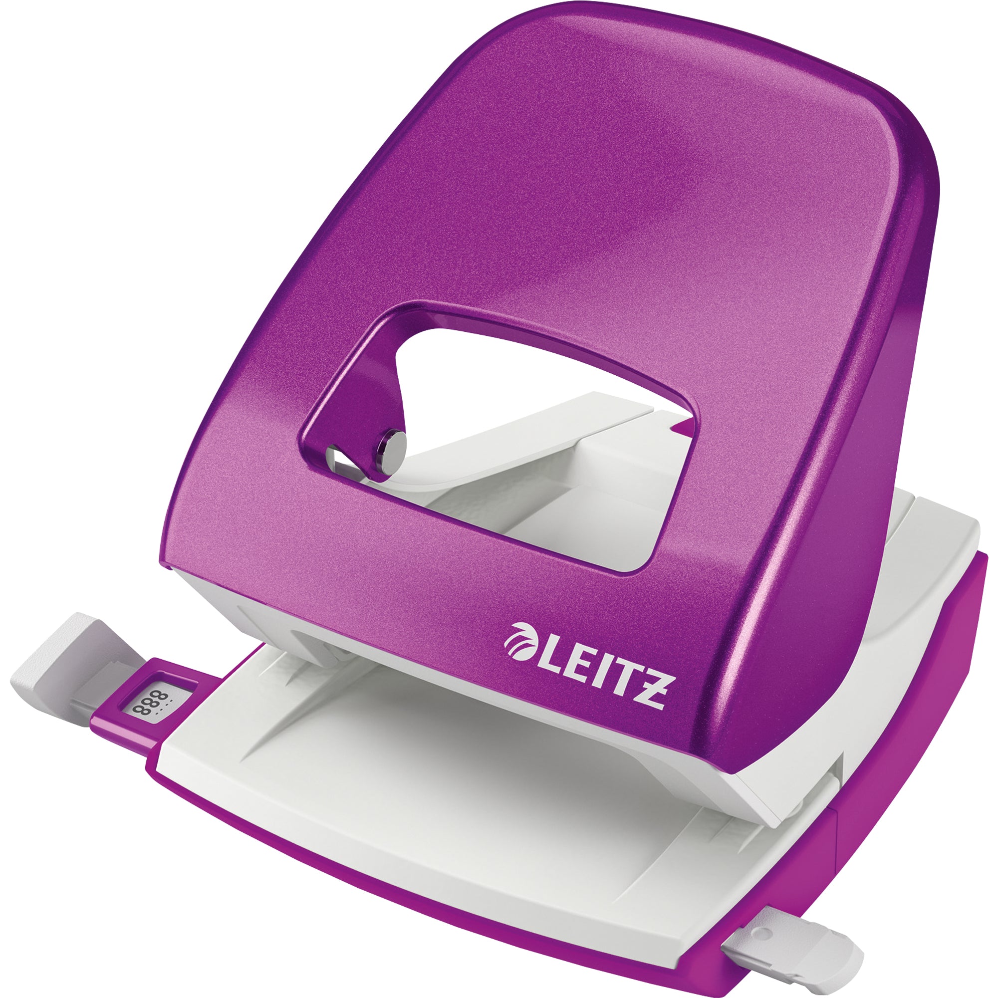 Leitz Locher NeXXt max. 30Bl. Metall violett, DIN A4, Folio