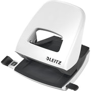 Leitz Locher NeXXt max. 30Bl. Metall perlweiß, DIN A4, Folio
