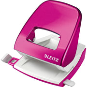 Leitz Locher NeXXt max. 30Bl. Metall pink, DIN A4, Folio