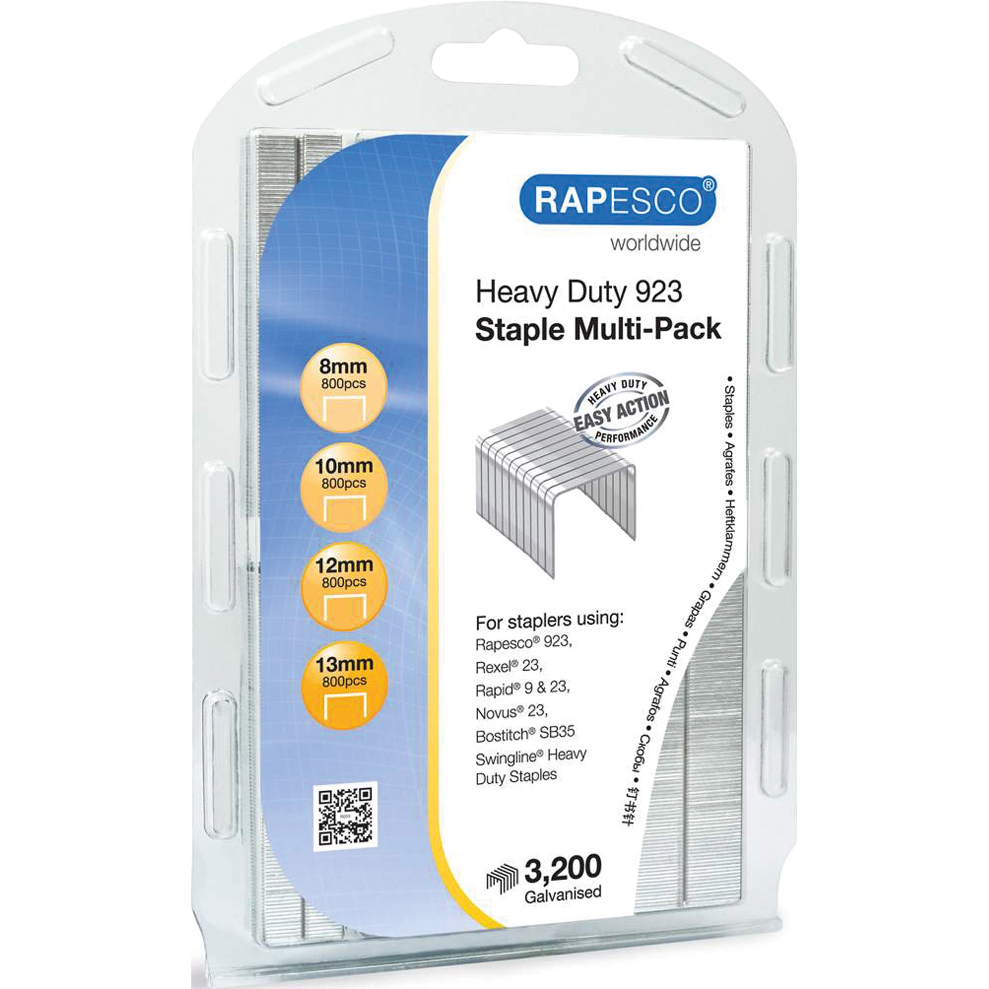 Rapesco Heftklammer Multi-Pack