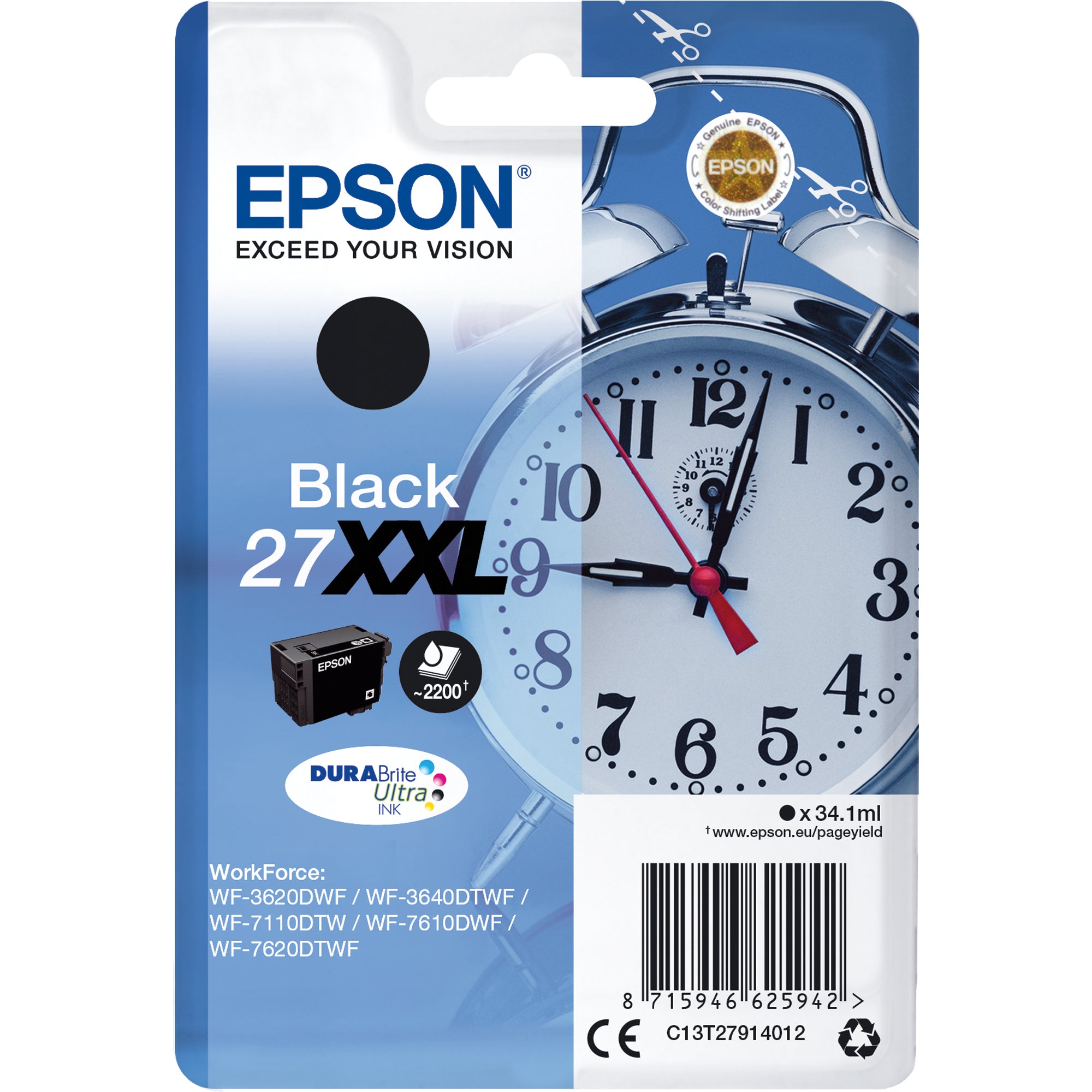 Epson Tintenpatrone, schwarz