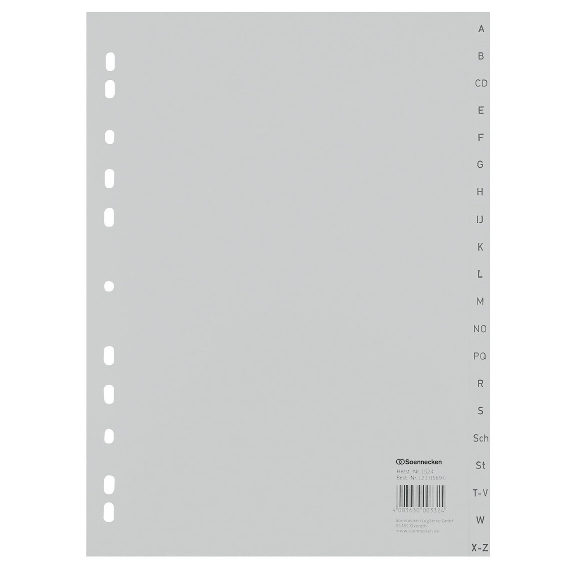 Soennecken A-Z Register, DIN A4