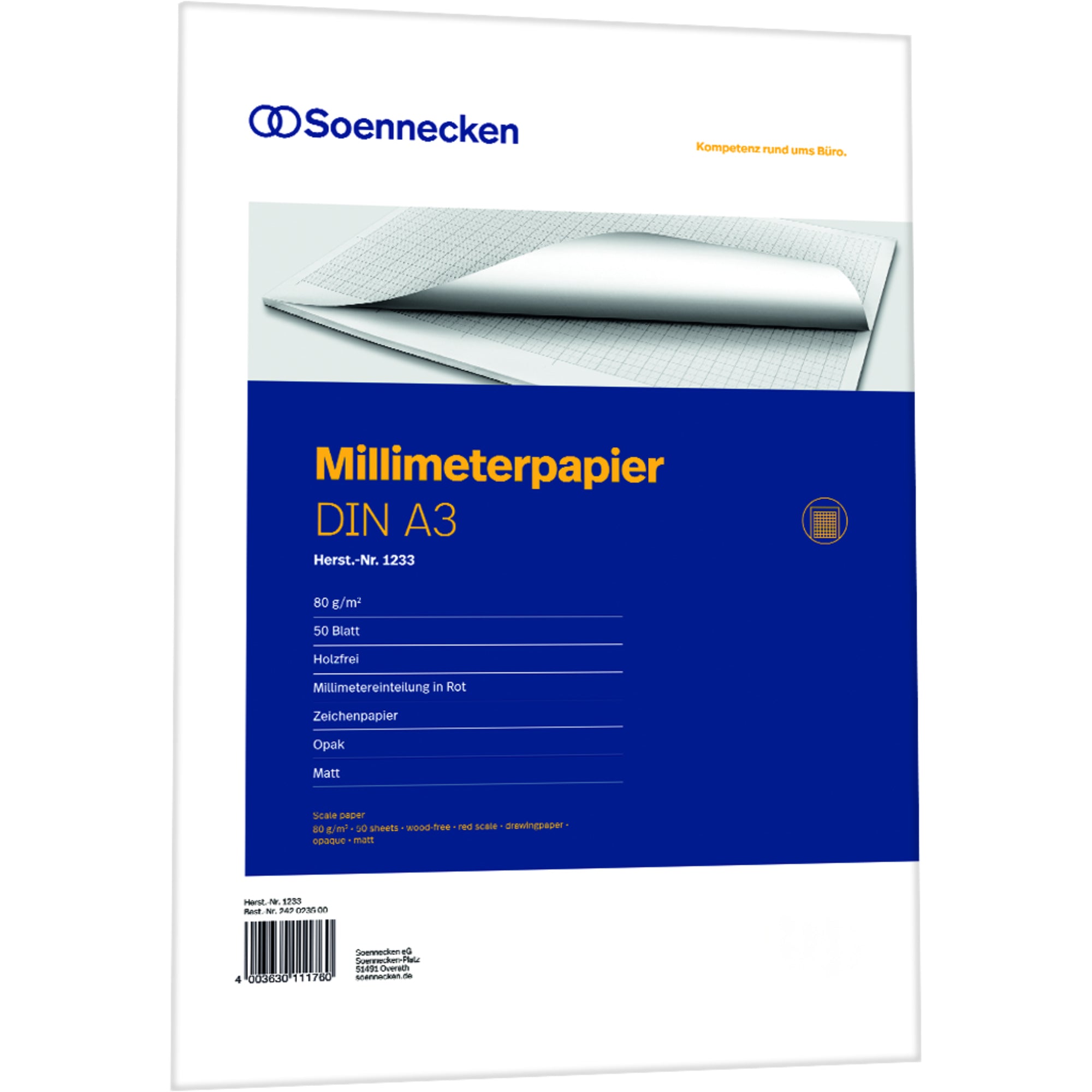 Soennecken Millimeterpapierblock