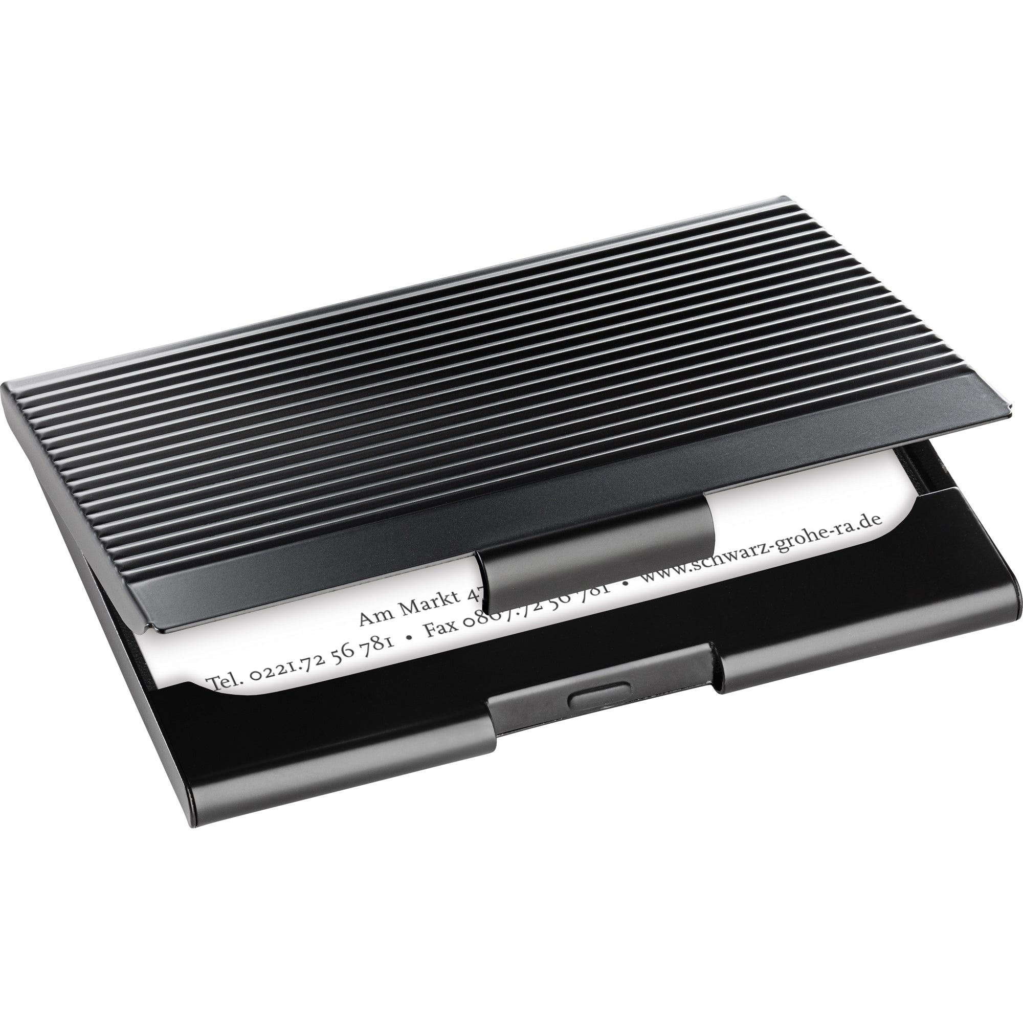 Sigel Visitenkartenetui matt black