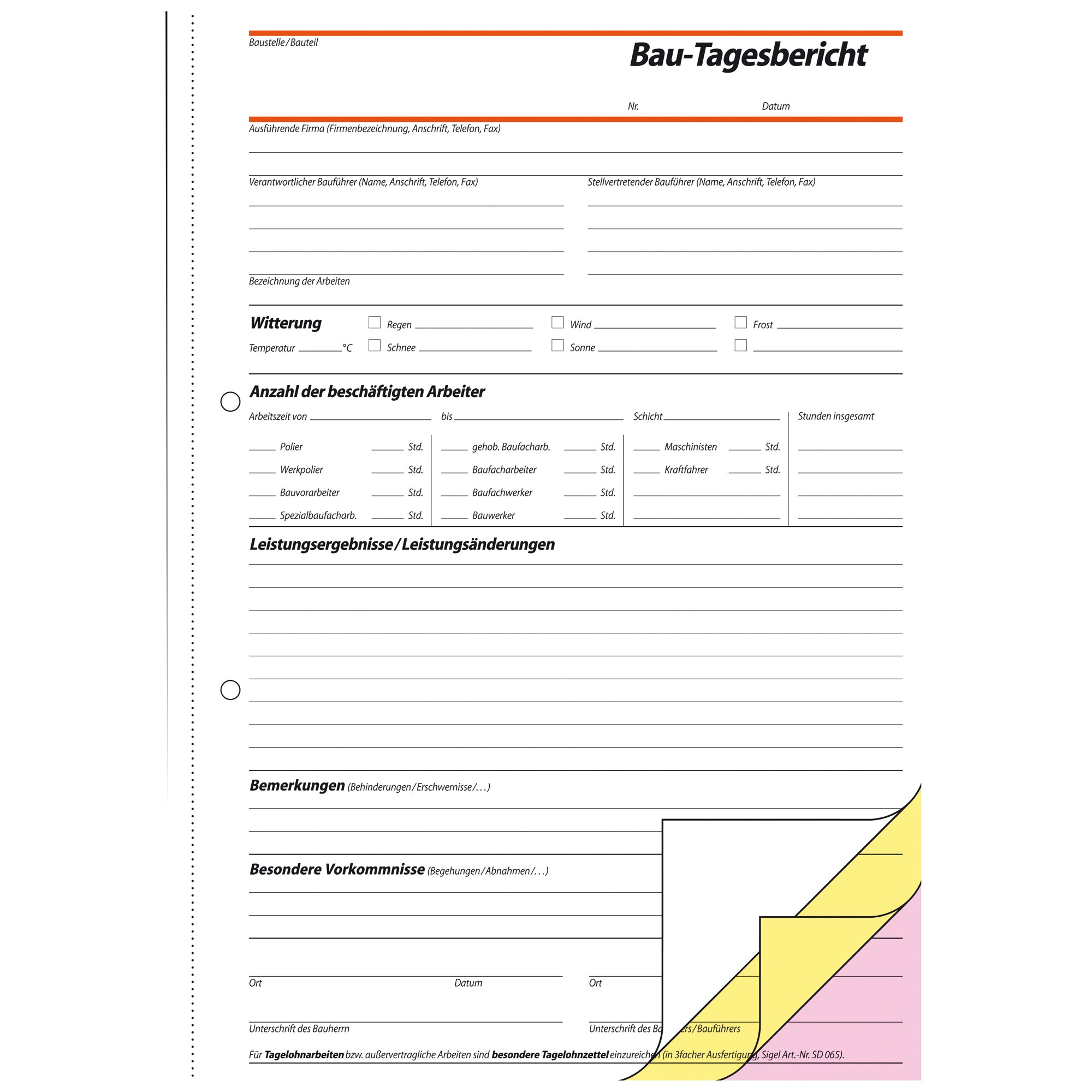 Sigel Bautagebuch SD 063