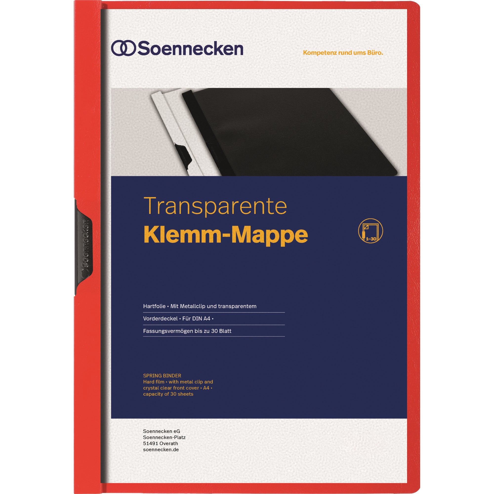Soennecken Klemmmappe, DIN A4