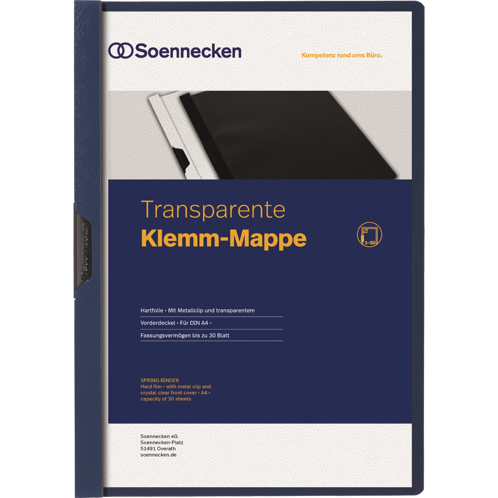 Soennecken Klemmmappe, DIN A4