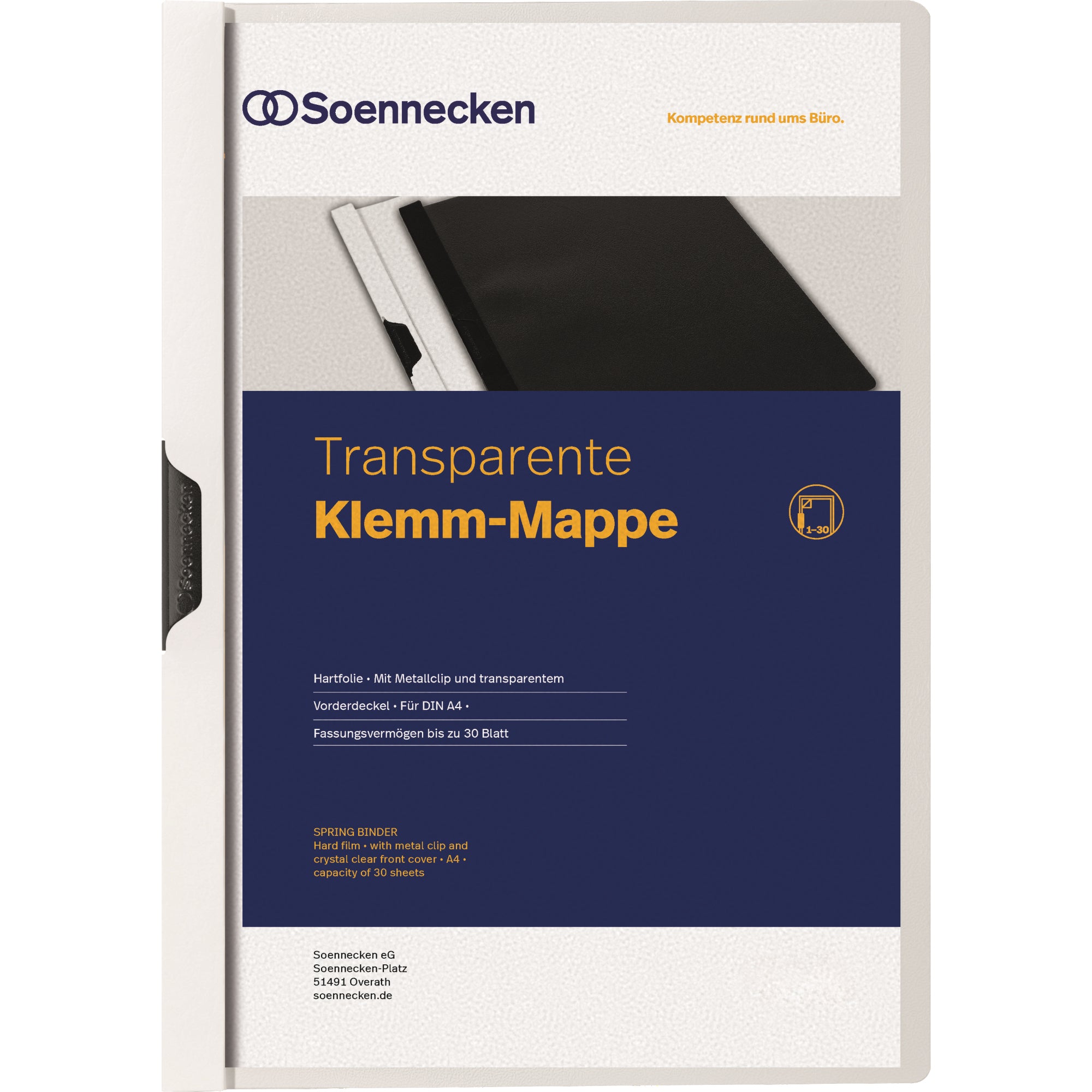 Soennecken Klemmmappe, DIN A4