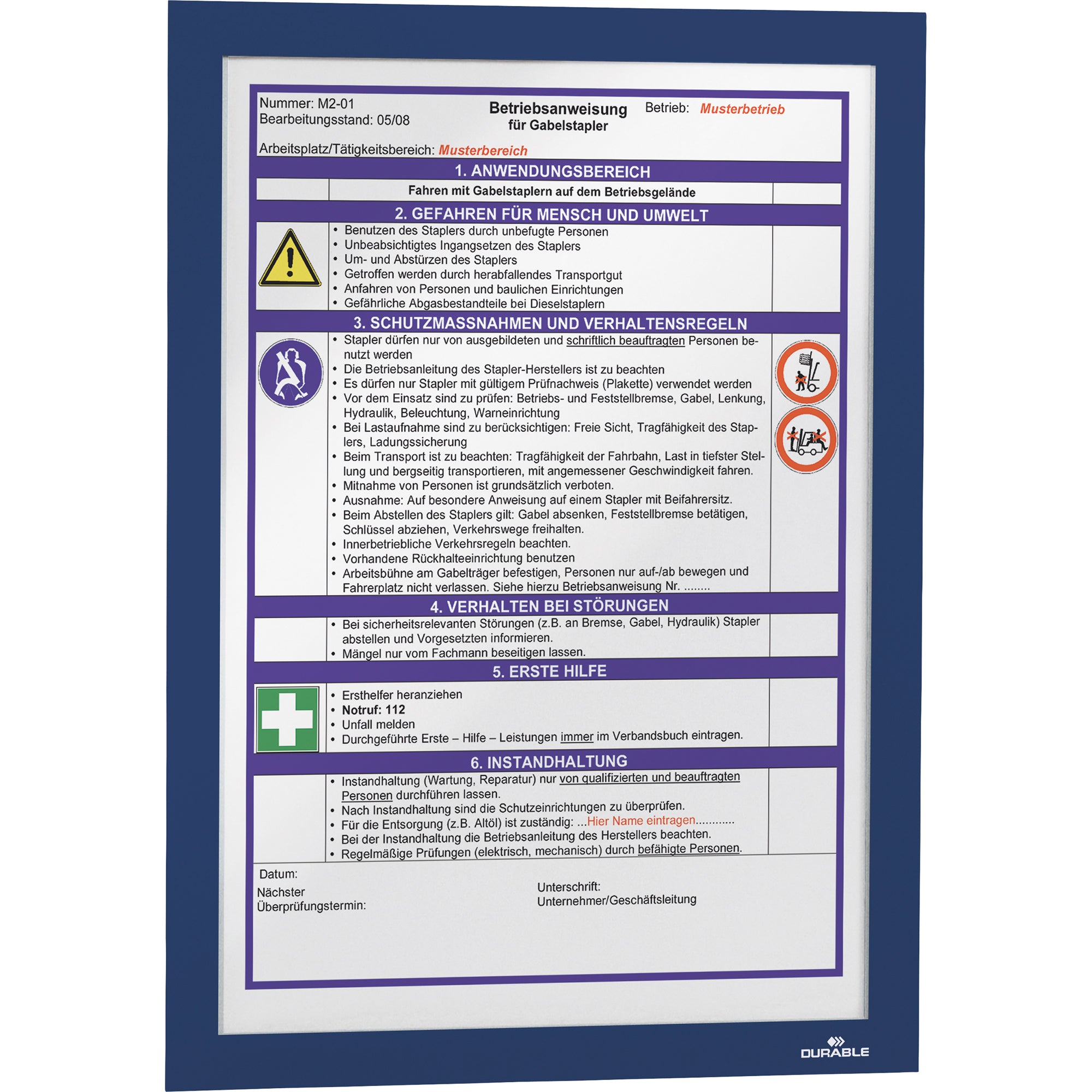 Durable Magnetrahmen DURAFRAME®, DIN A4
