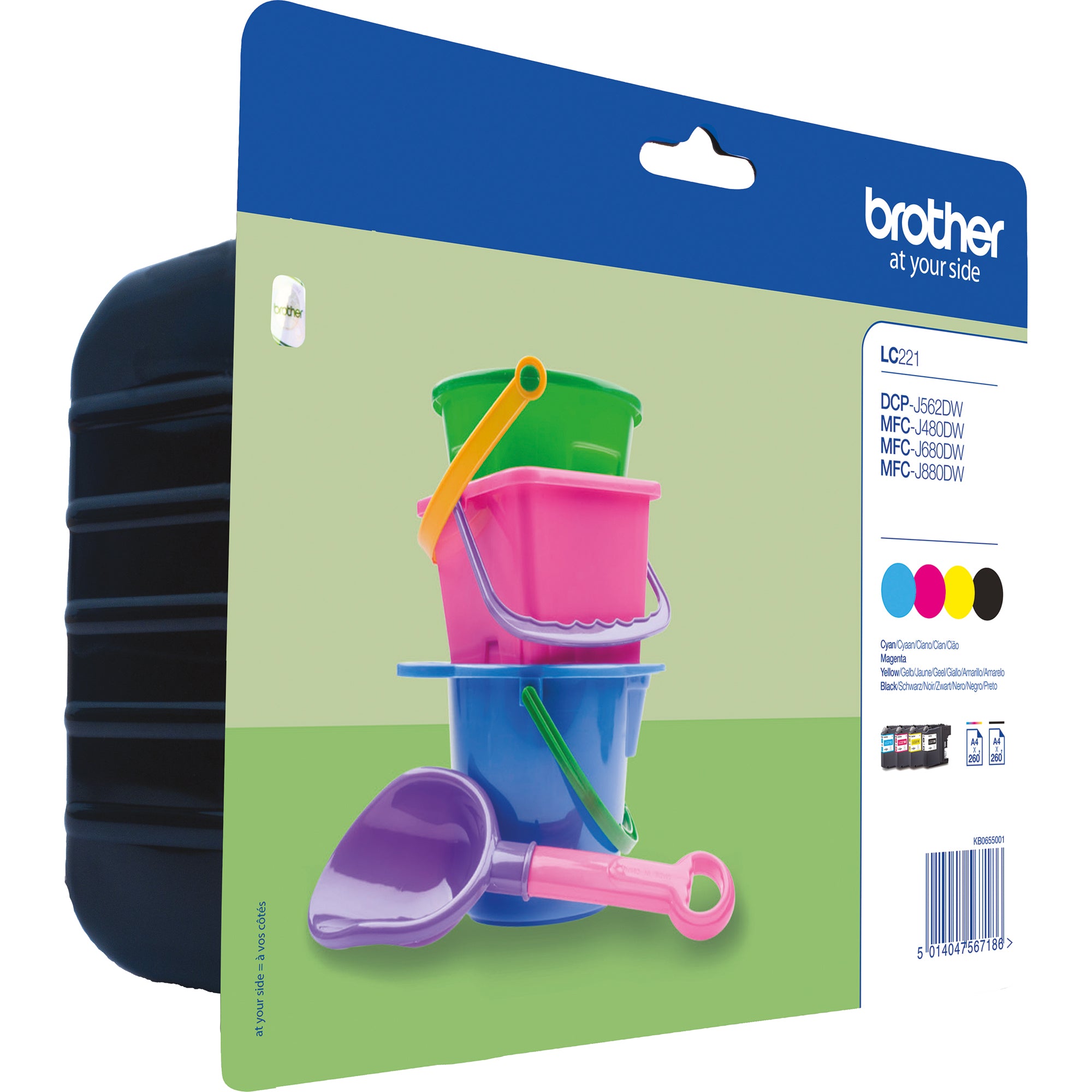 Brother Tintenpatrone, schwarz, cyan, magenta, gelb