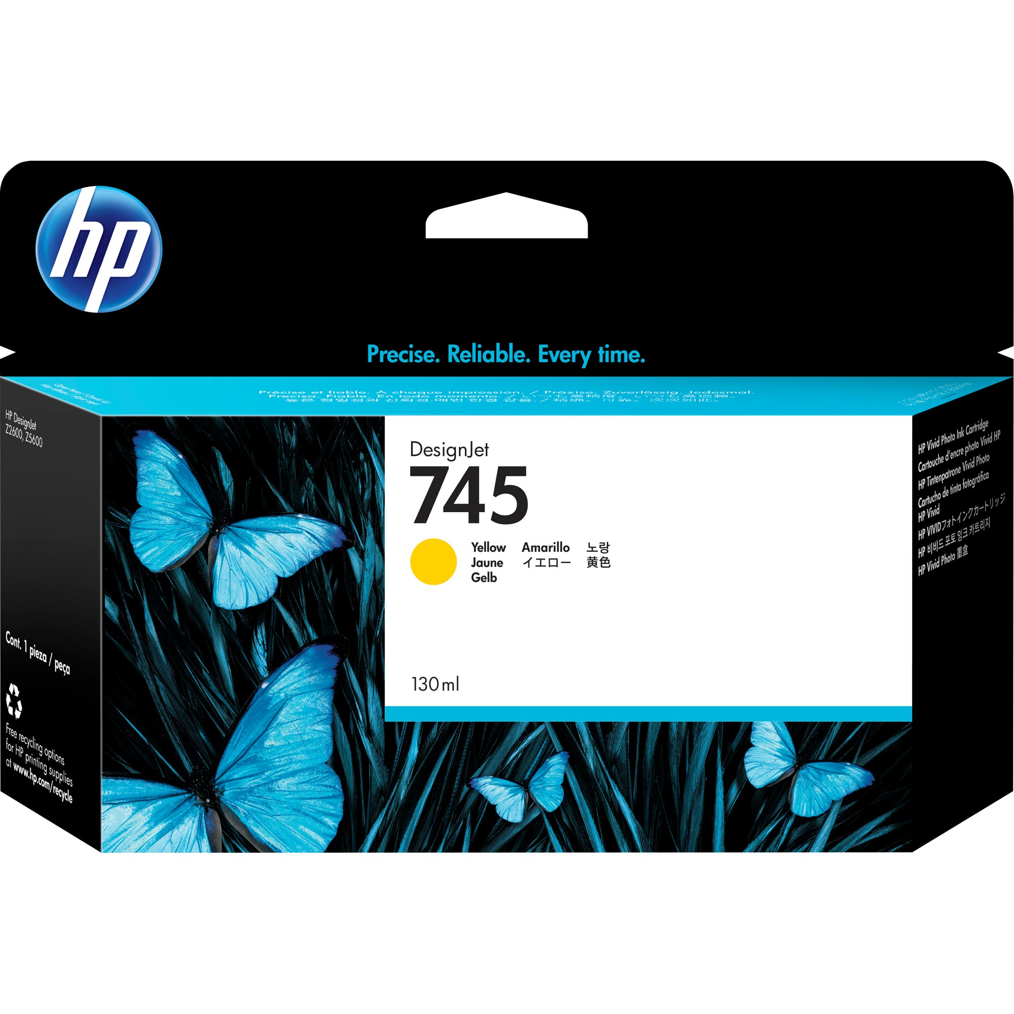 HP Tintenpatrone 745 gelb 130ml (DJ Z5600 PS)