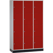 C+P Schließf.schrank 12Fä 1950x1220x500 lgr