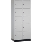 C+P Schließf.schrank 10Fä 1950x820x600 lgr/lgr
