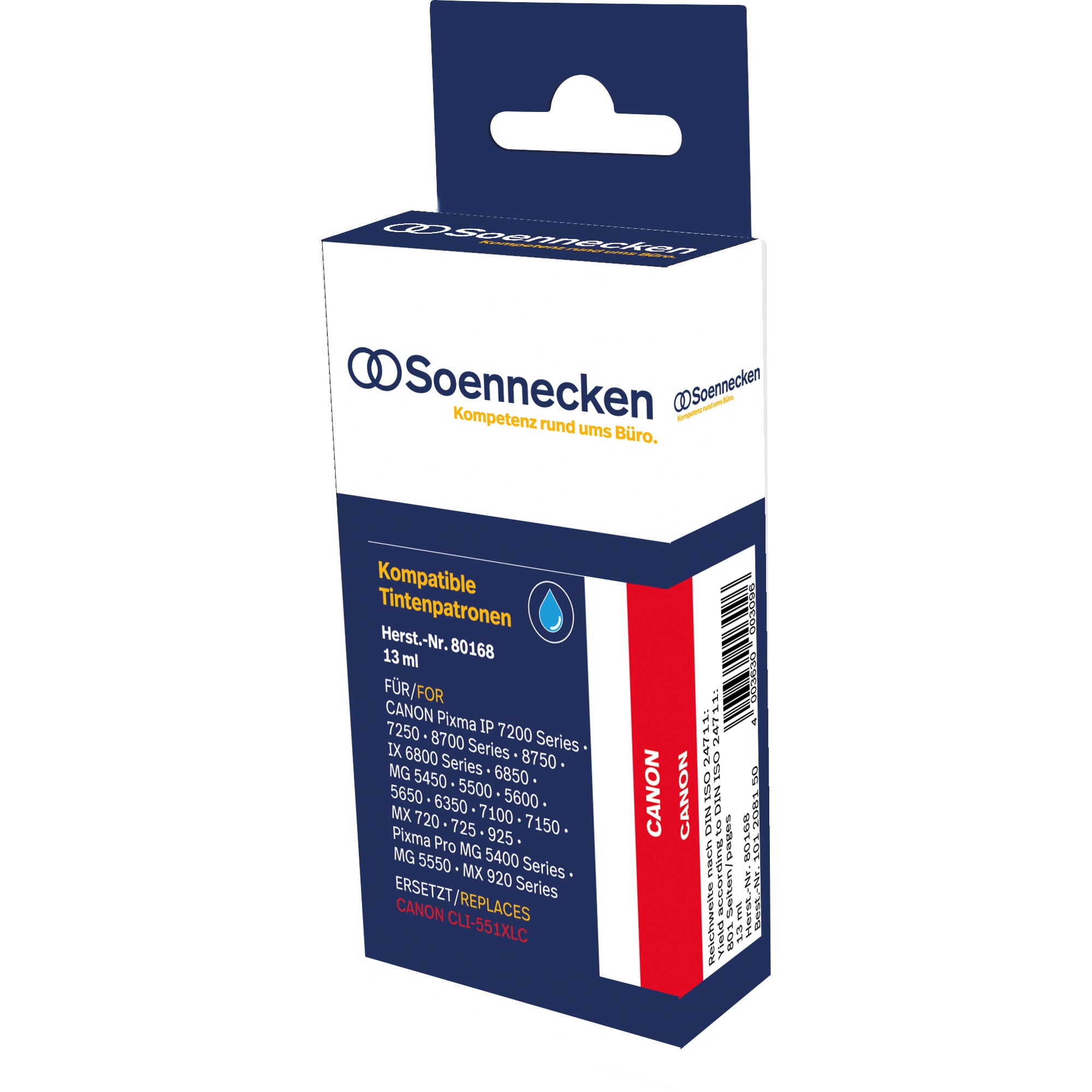 Soennecken Tintenpatrone, cyan