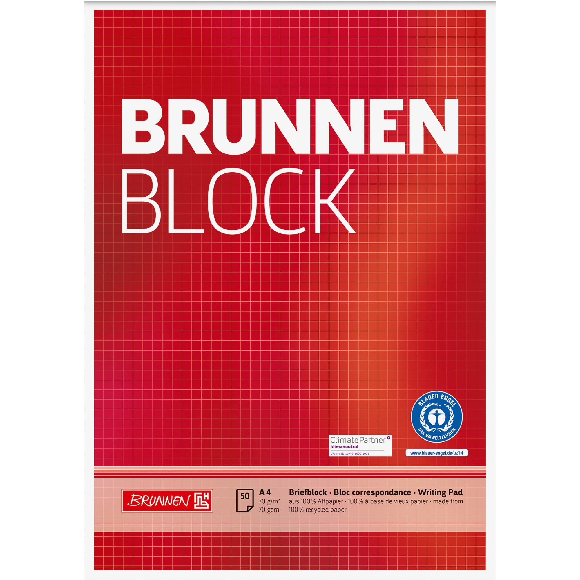 Brunnen Briefblock, DIN A4