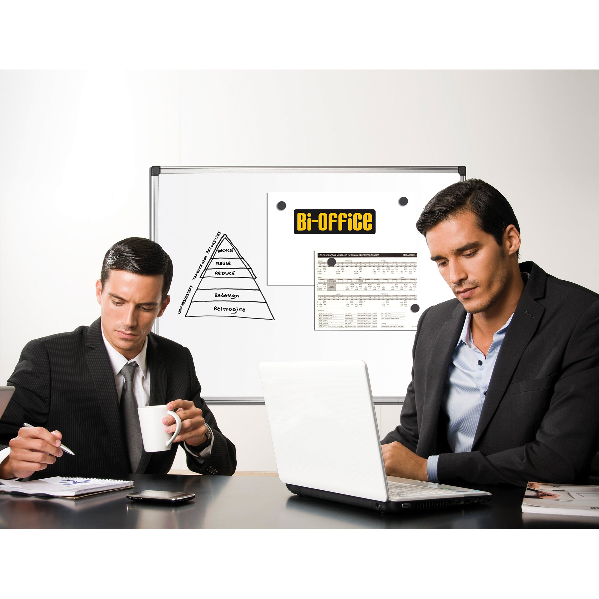 Bi-office Whiteboard Maya 200x100cm Alurahmen