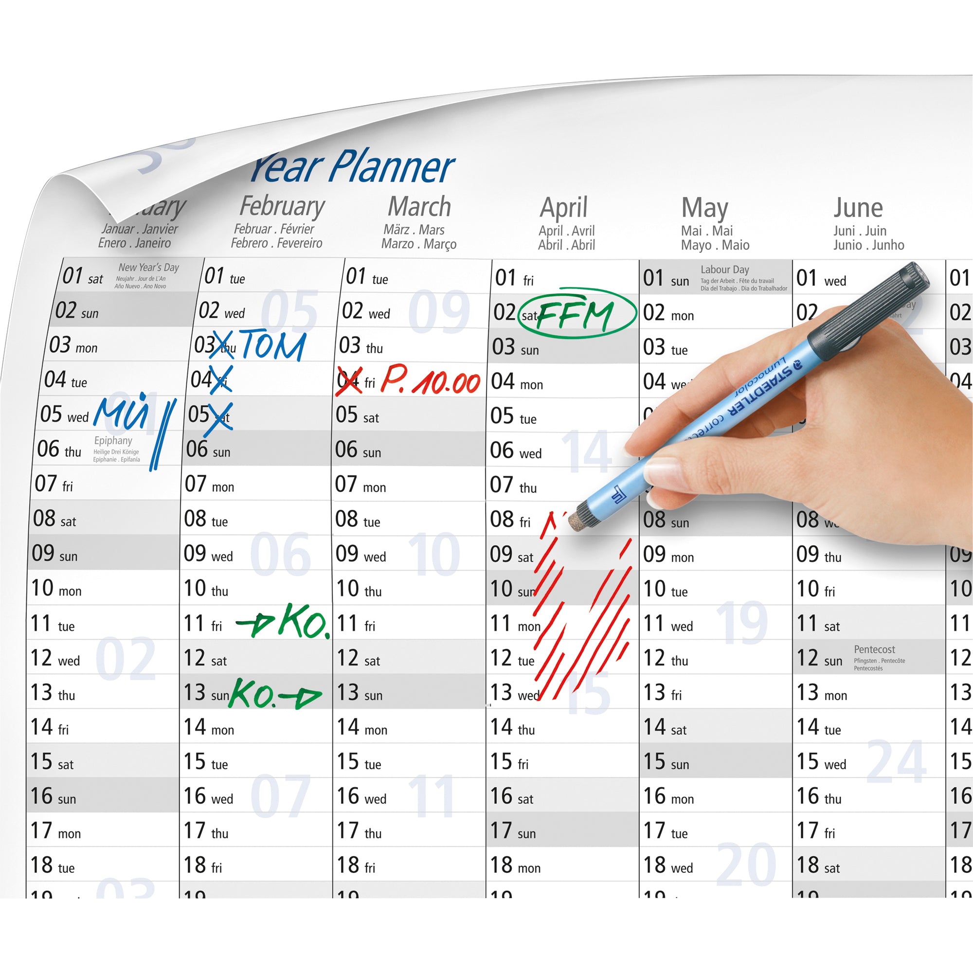 Staedtler Plakatkalender Lumocolor®
