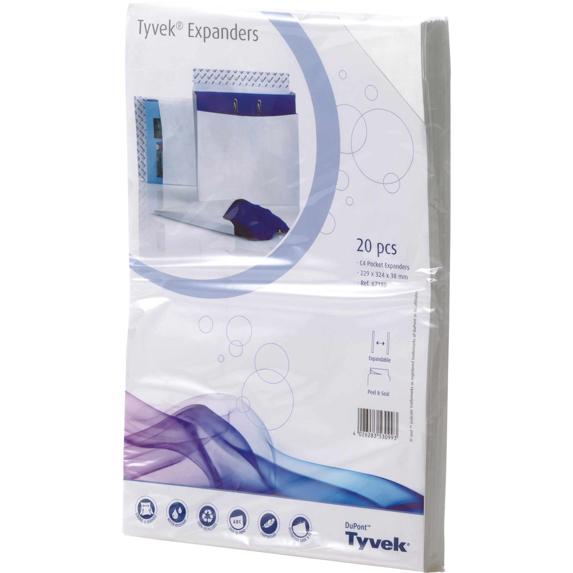 Tyvek Faltentasche C4/20F oF hk ws 100 St./Pa, DIN C4