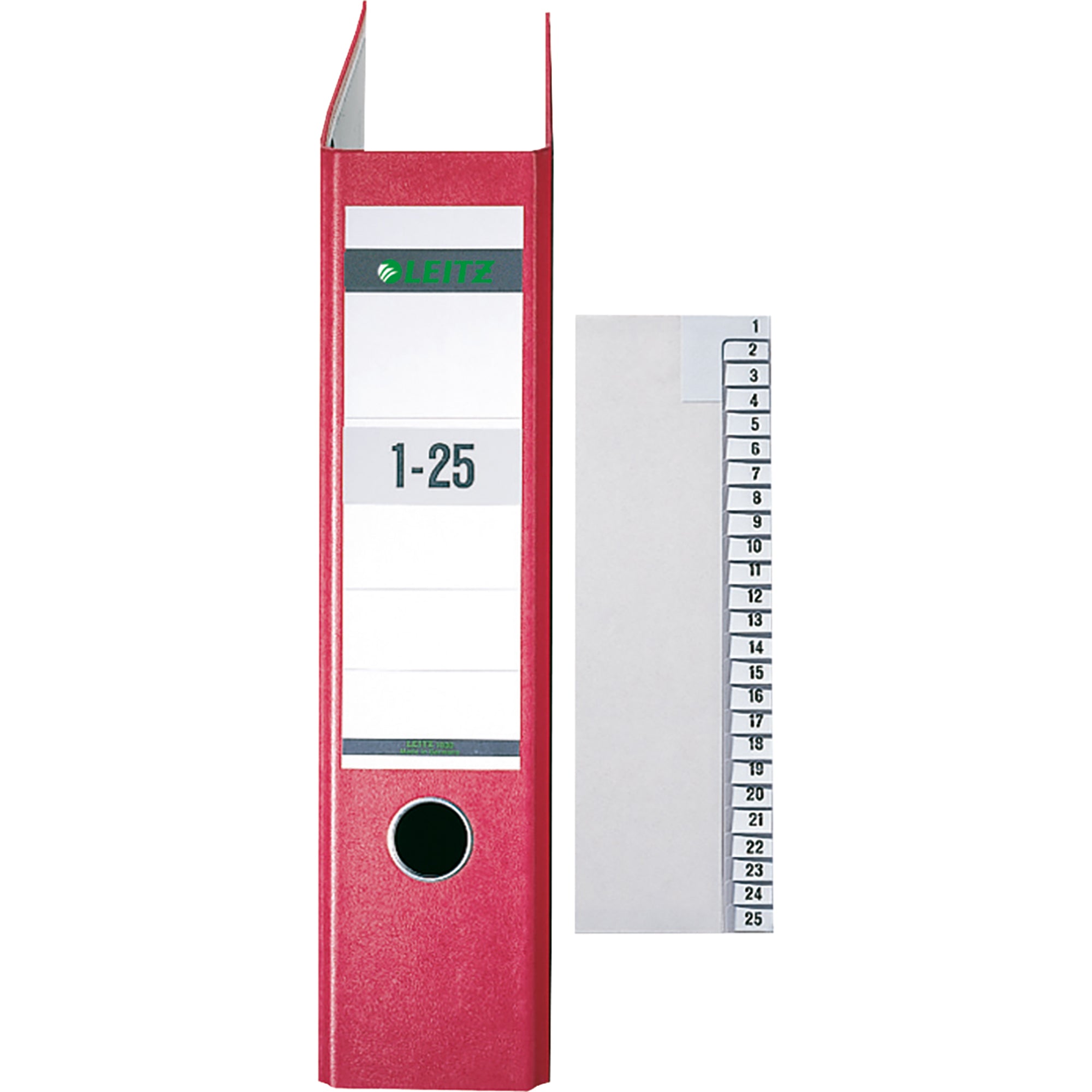 Leitz Zahlenregister, DIN A4, Überbreite