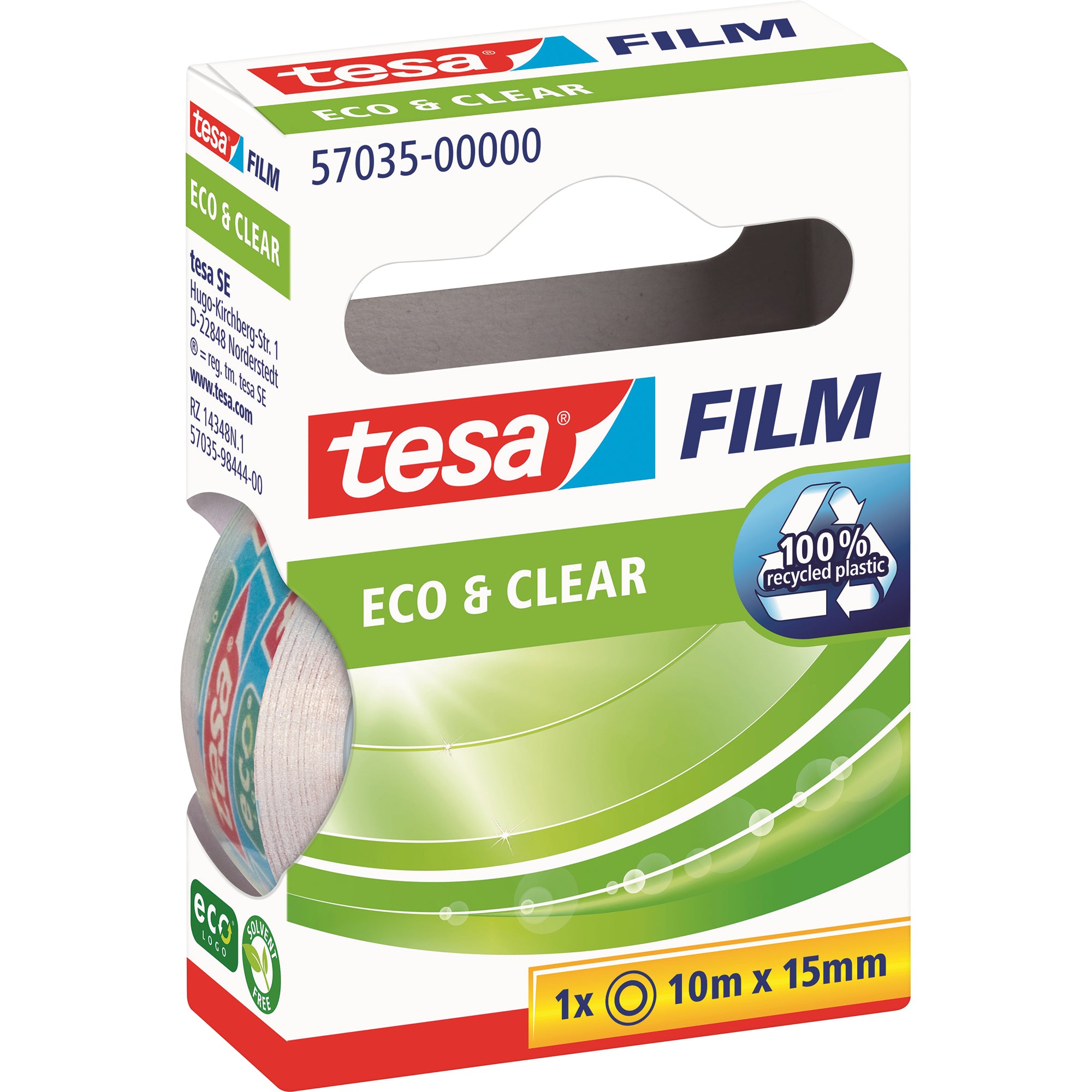 tesa Klebefilm tesafilm Eco&Clear 15mmx10m