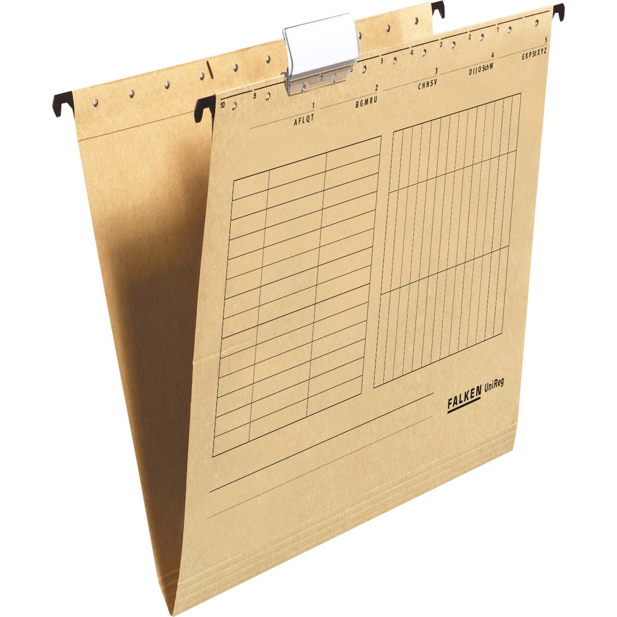 Falken Hängemappe A4 seitlich offen Kraftkarton br, DIN A4
