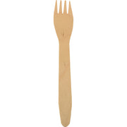 Papstar Gabel Pure 16,5cm Holz 100 St./Pack.