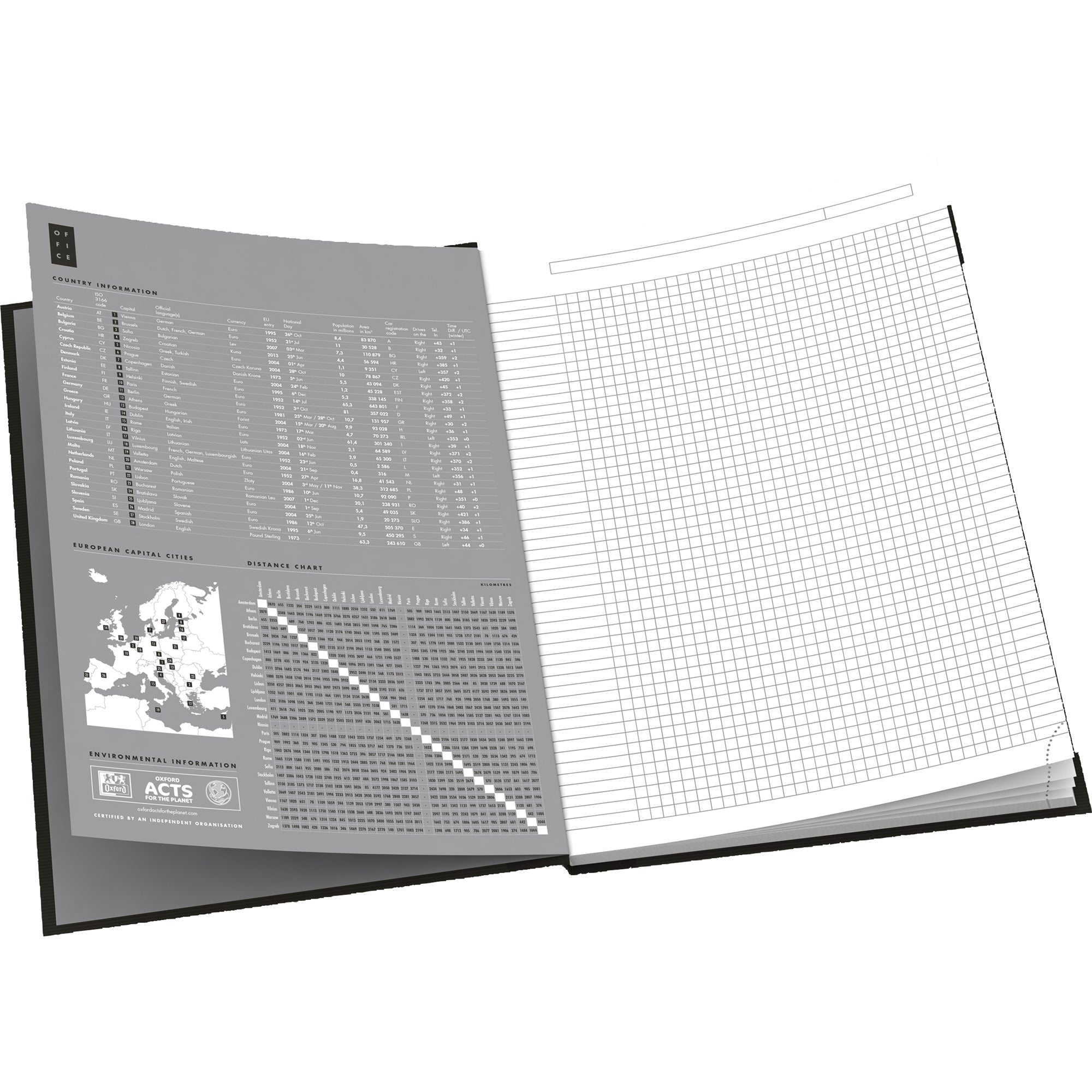 Oxford Kladde Office Essentials Smart Black