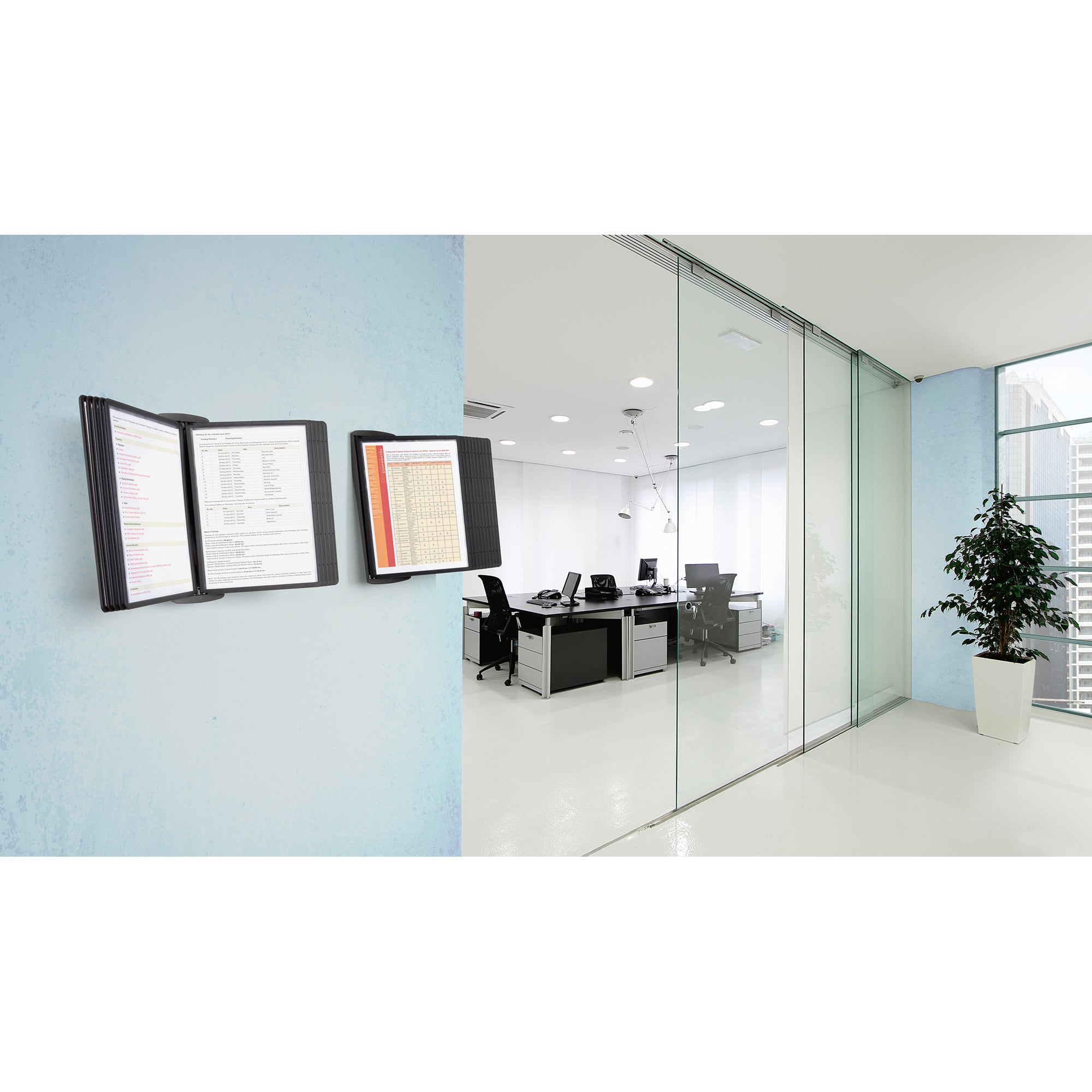 Durable Sichttafelwandhalter SHERPA® STYLE WALL 10