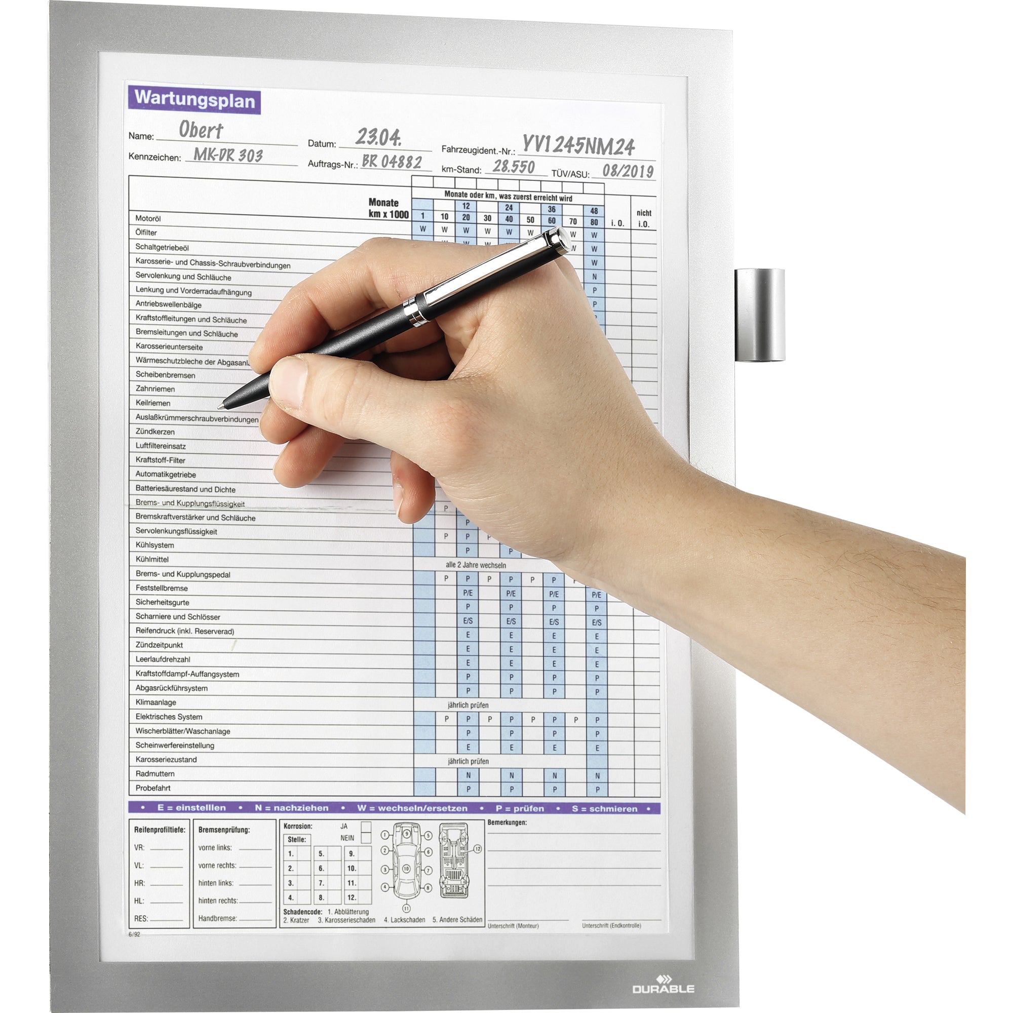 Durable Magnetrahmen MAGNETIC NOTE, DIN A4