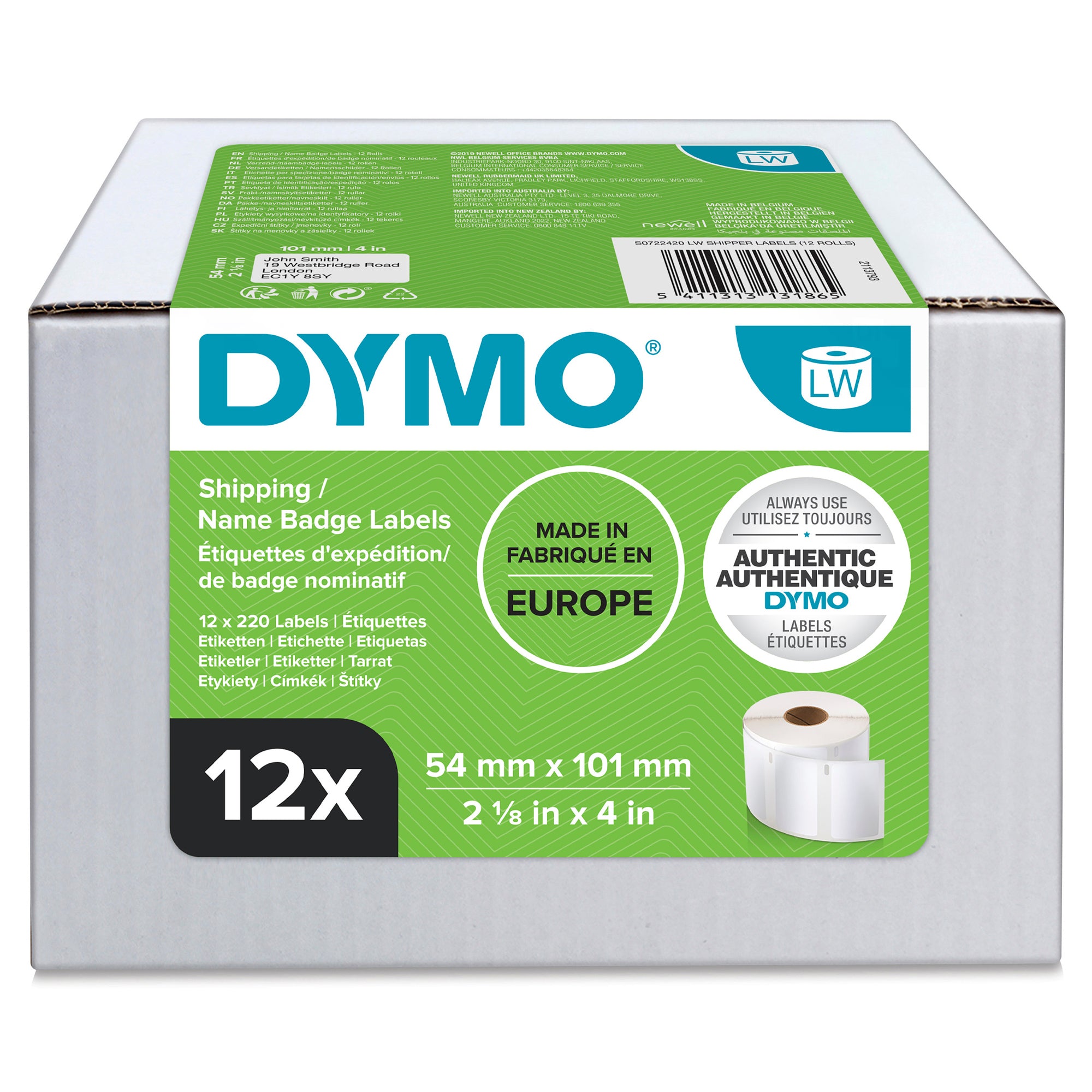 Dymo Versandetikett