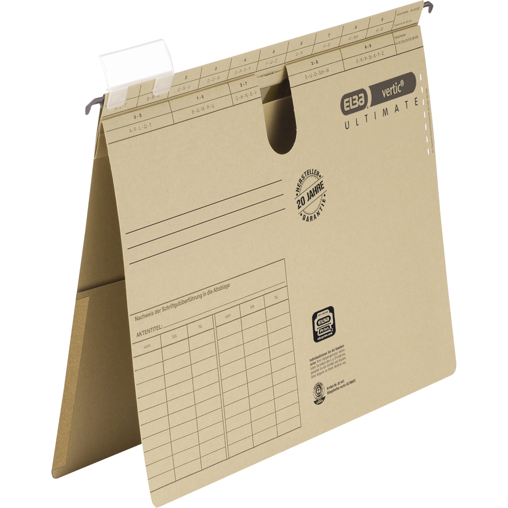 Elba Hängehefter ULTIMATE A4 Amtsheftung+Tasche, DIN A4