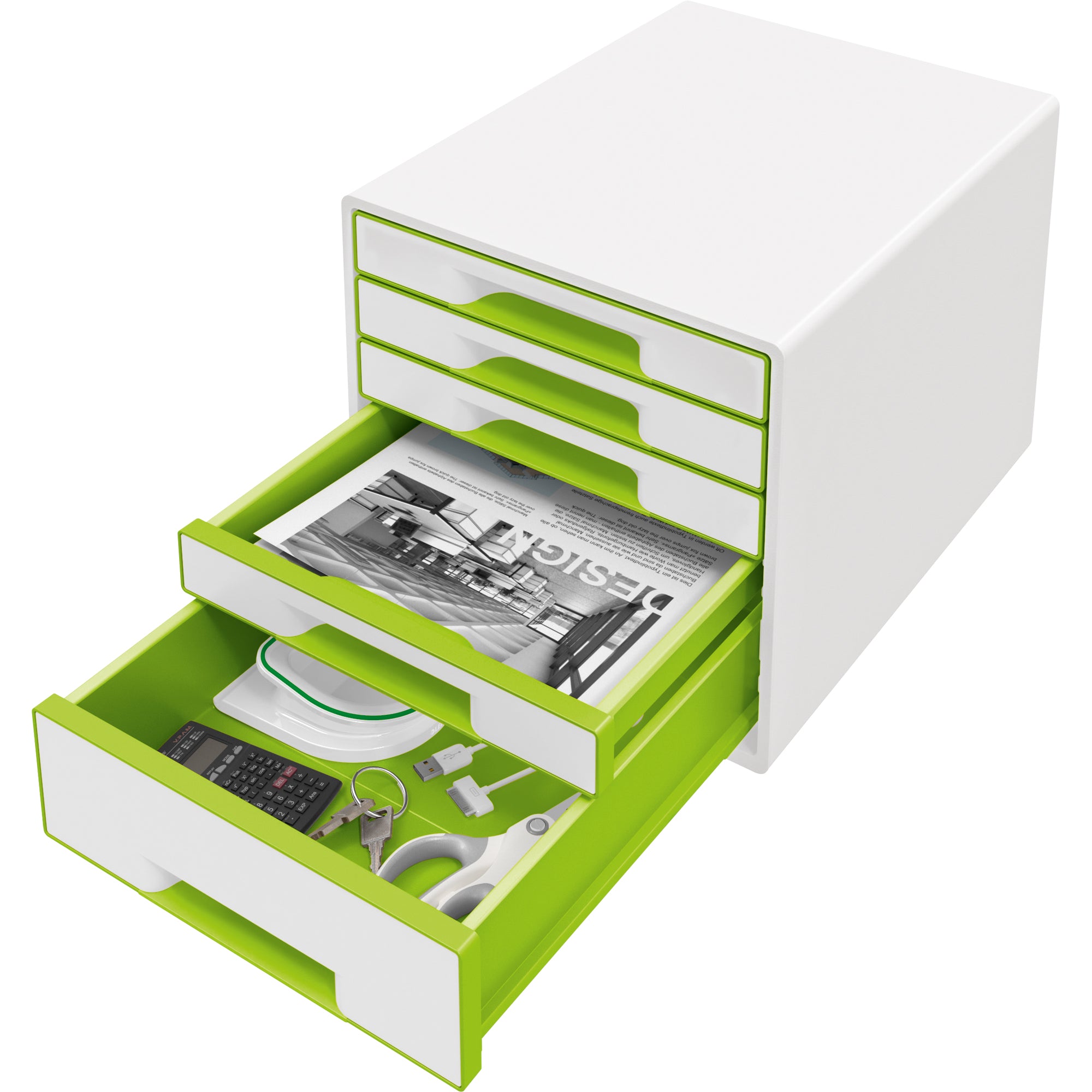 Leitz Schubladenbox WOW CUBE, DIN A4